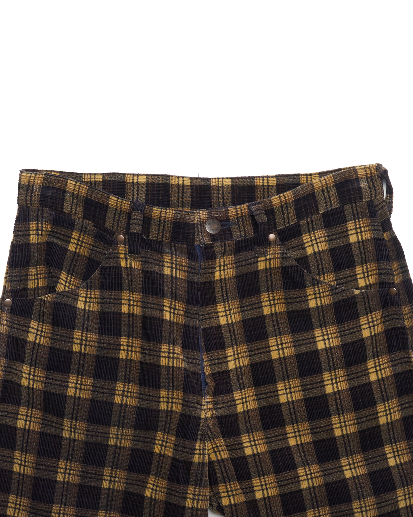 90s BAPE Plaid Corduroy Slacks