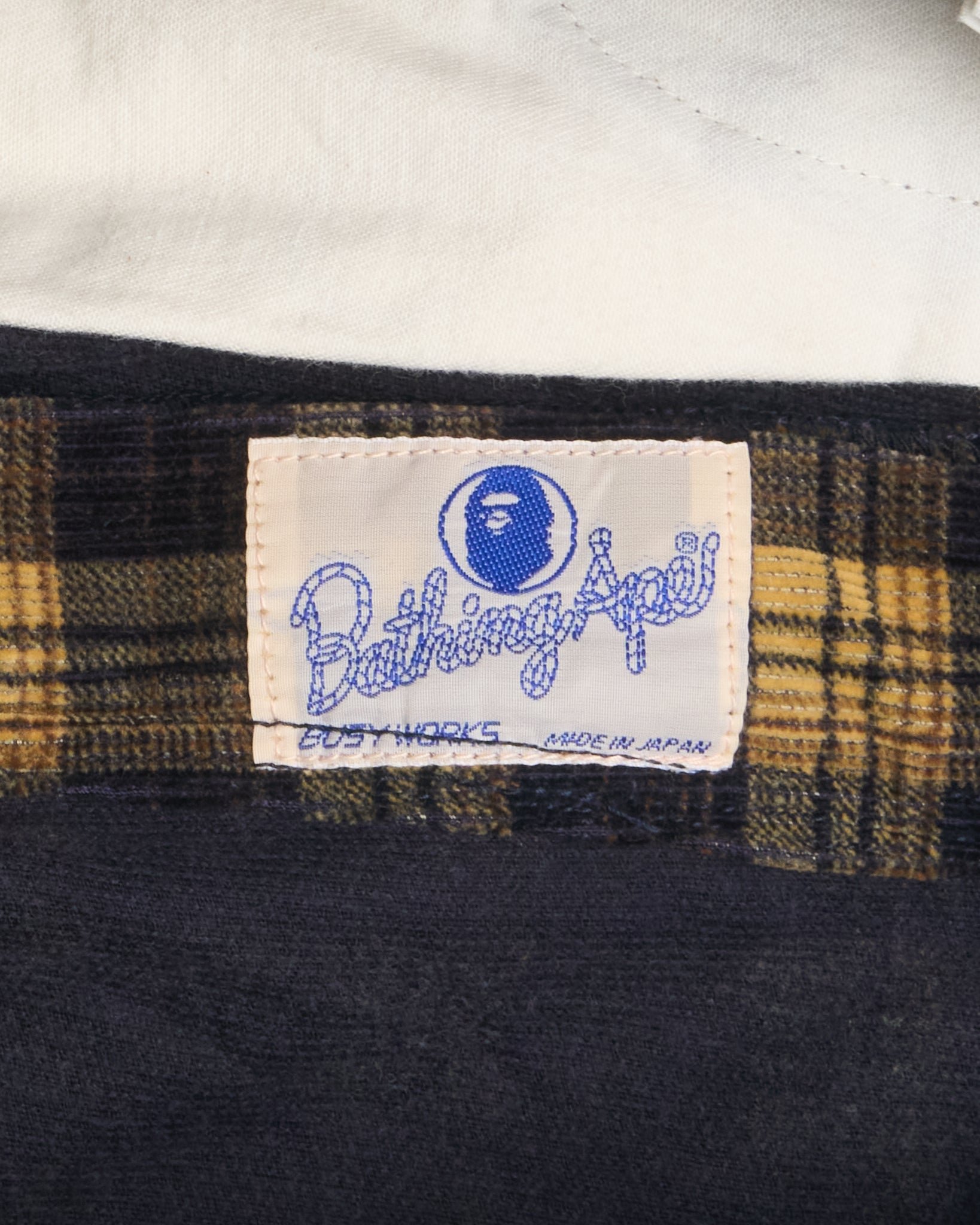 90s BAPE Plaid Corduroy Slacks