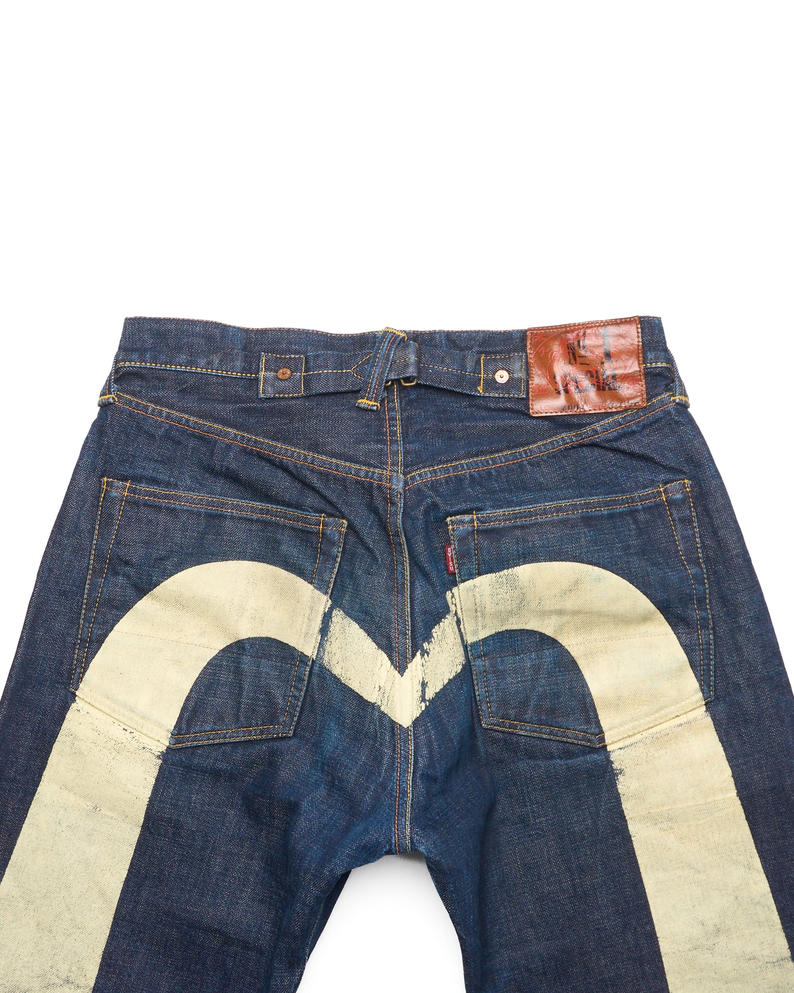 90s EVIS No.1 Special Hand-Paint Diakoku Selvedge Jeans