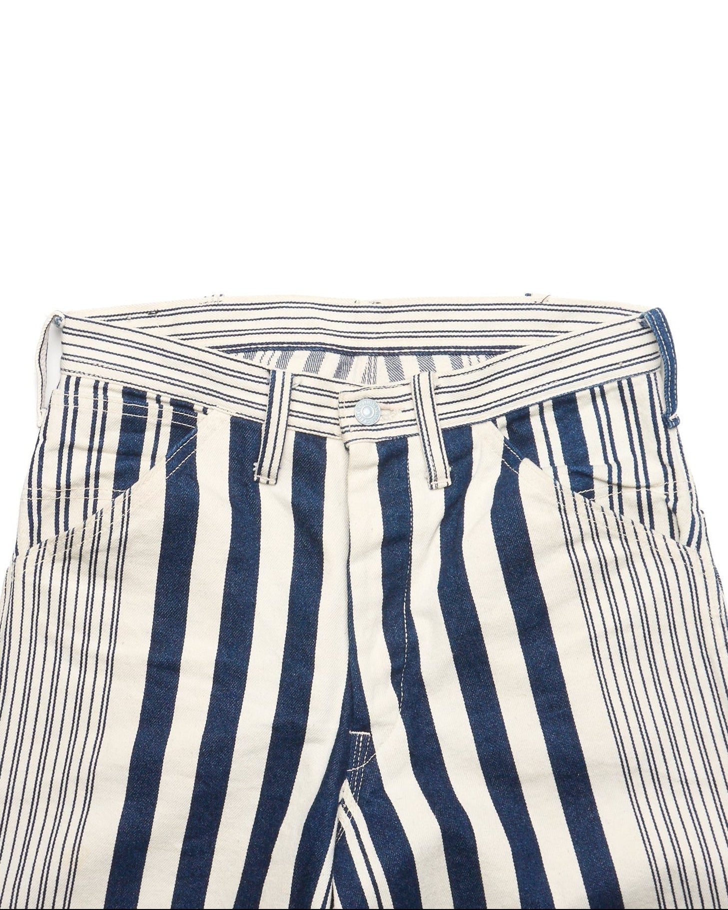 Early 90s Evis Striped Carpenter Pants
