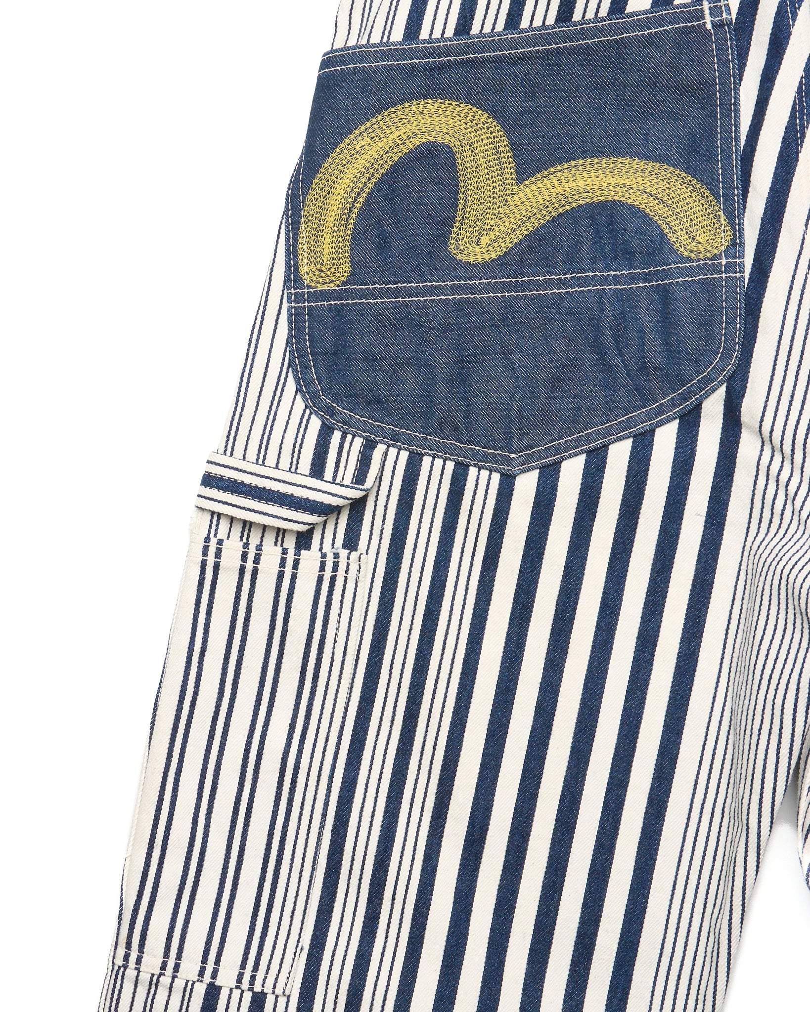Early 90s Evis Striped Carpenter Pants