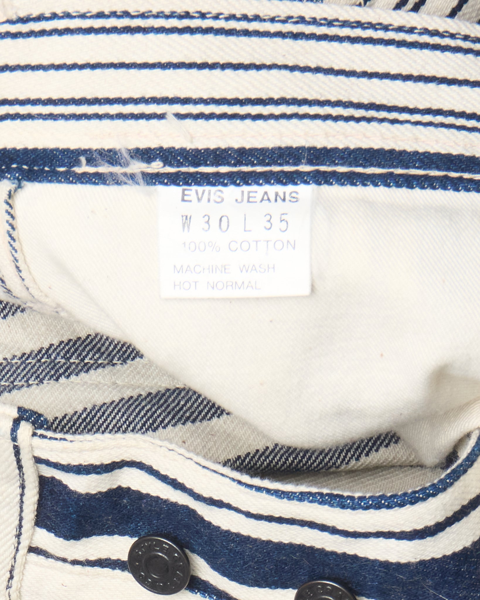 Early 90s Evis Striped Carpenter Pants