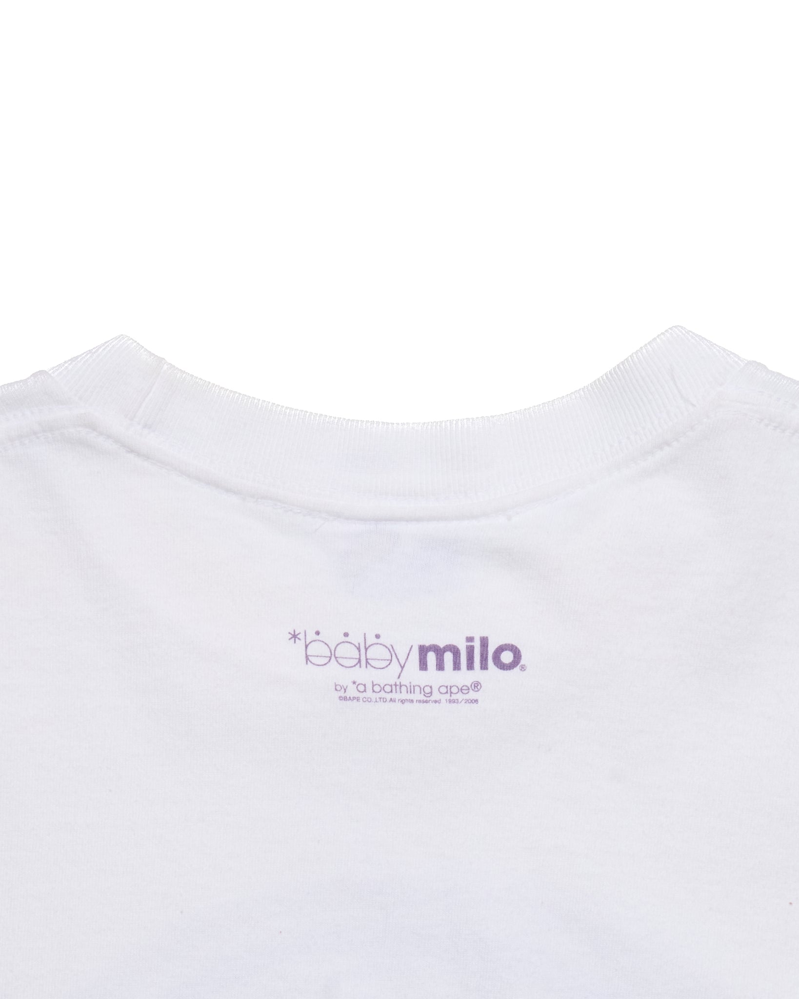 Early 00s BAPE Baby Milo Rainbow Ape Tee