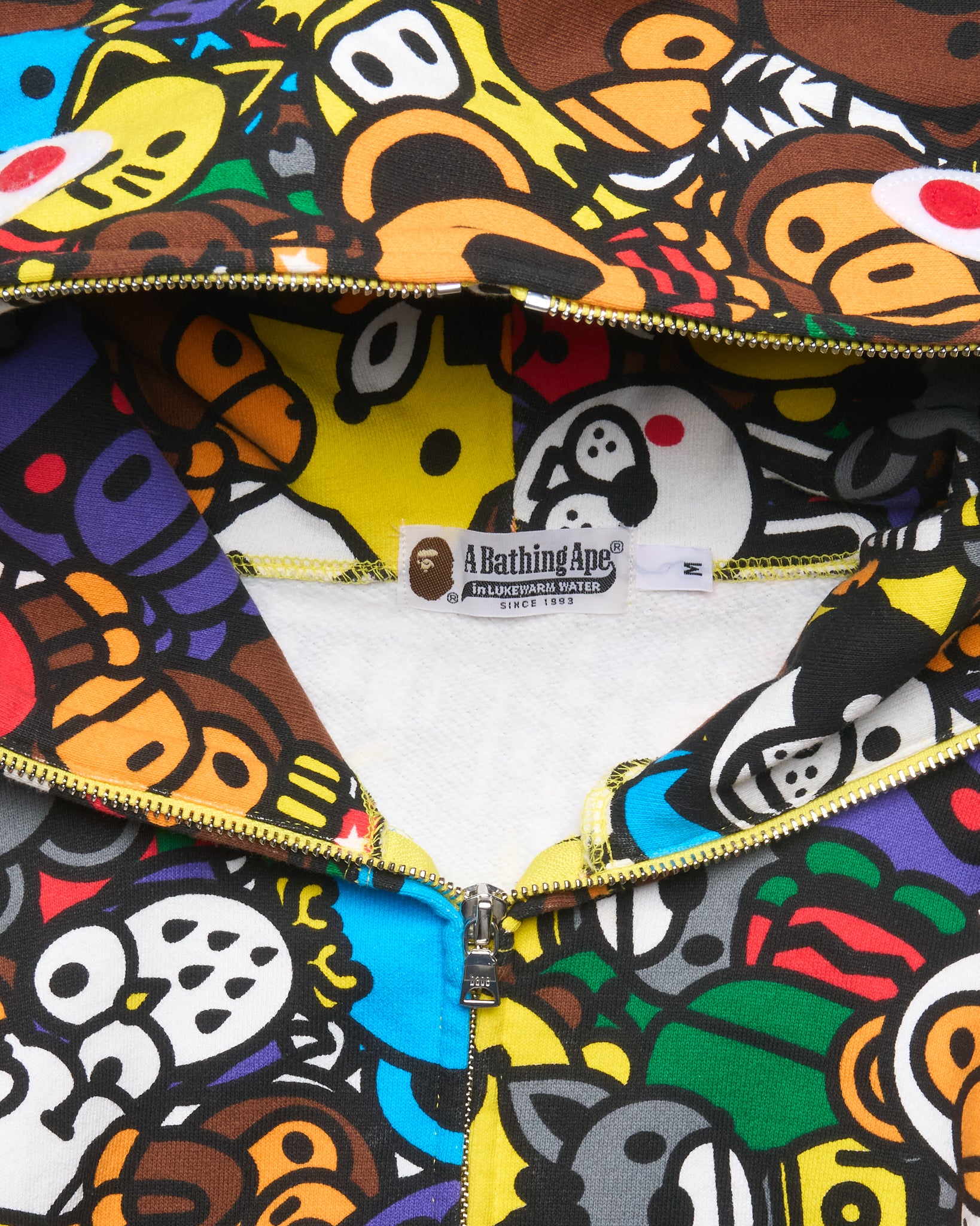2010 BAPE Baby Milo Zoo Kingdom Shark Full-Zip Hoodie