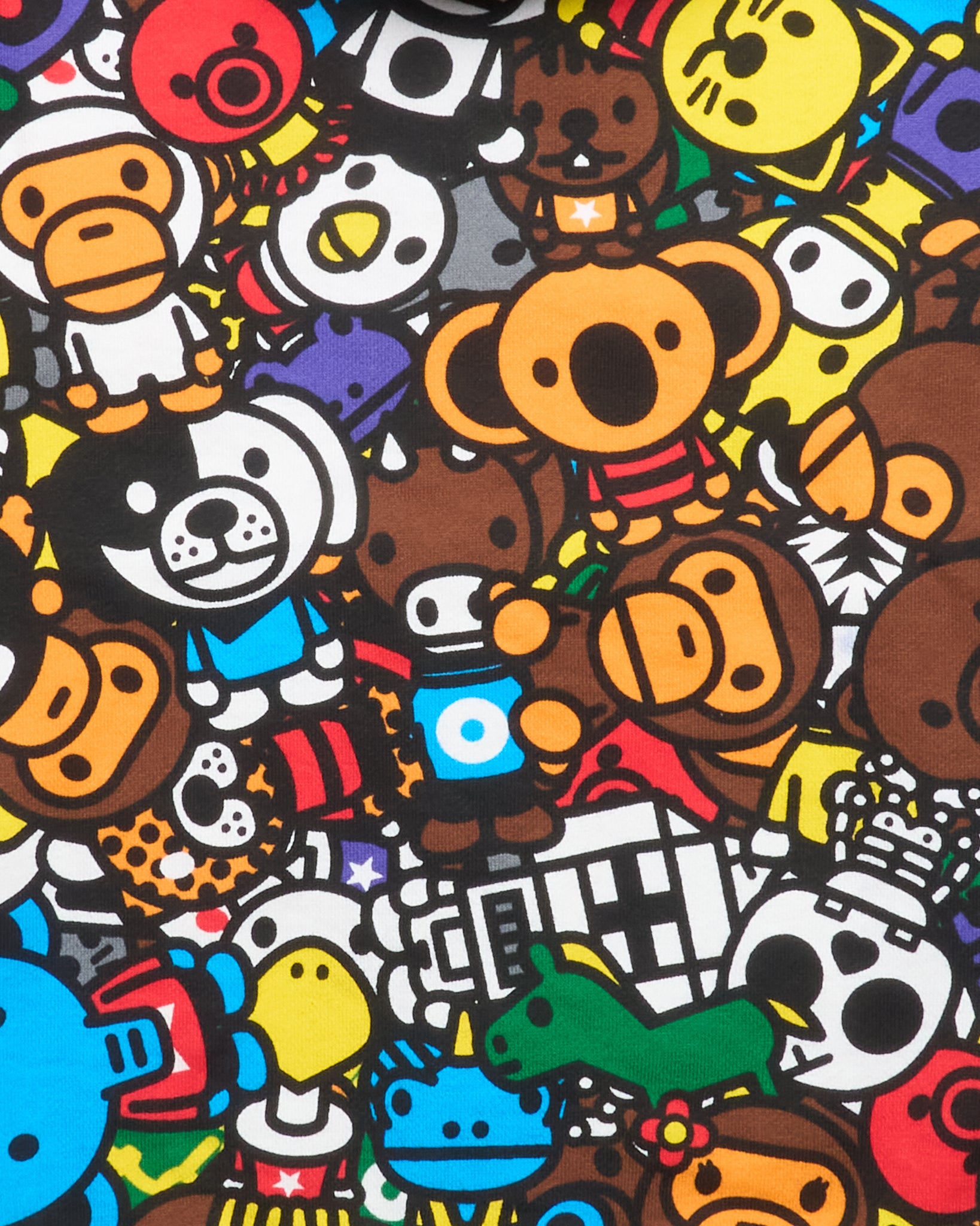 2010 BAPE Baby Milo Zoo Kingdom Shark Full-Zip Hoodie