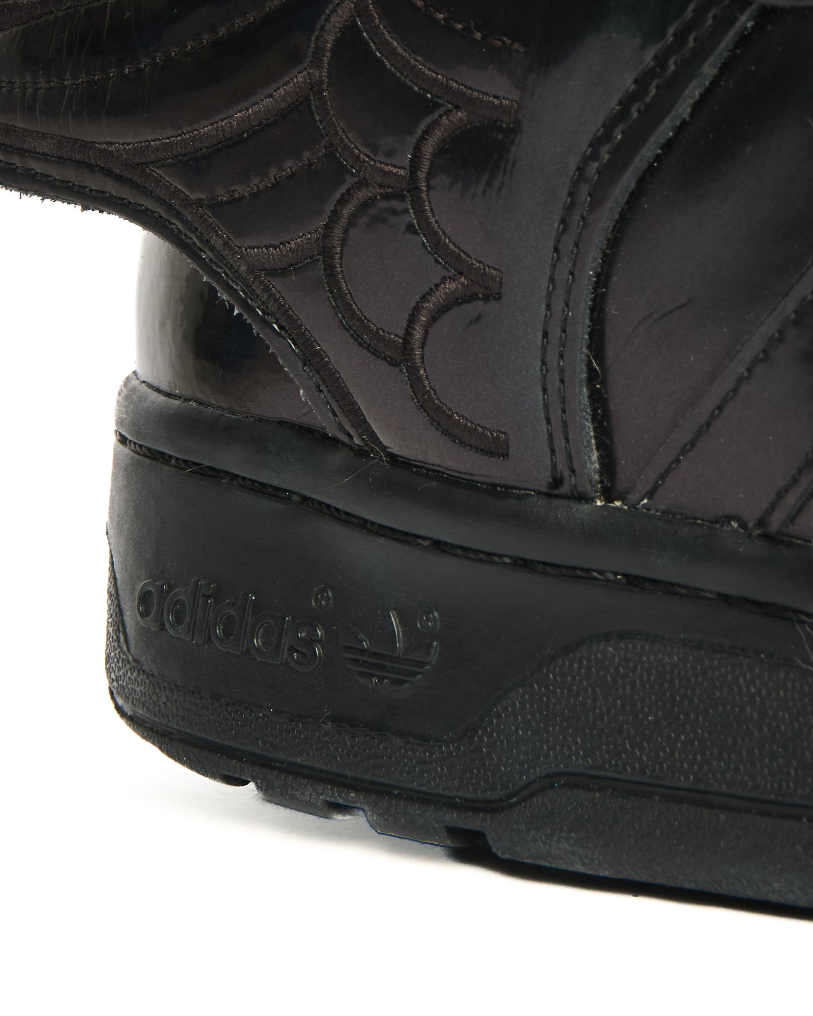 SS13 Jeremy Scott x Adidas Wings 2.0 All Black High-Top Sneakers