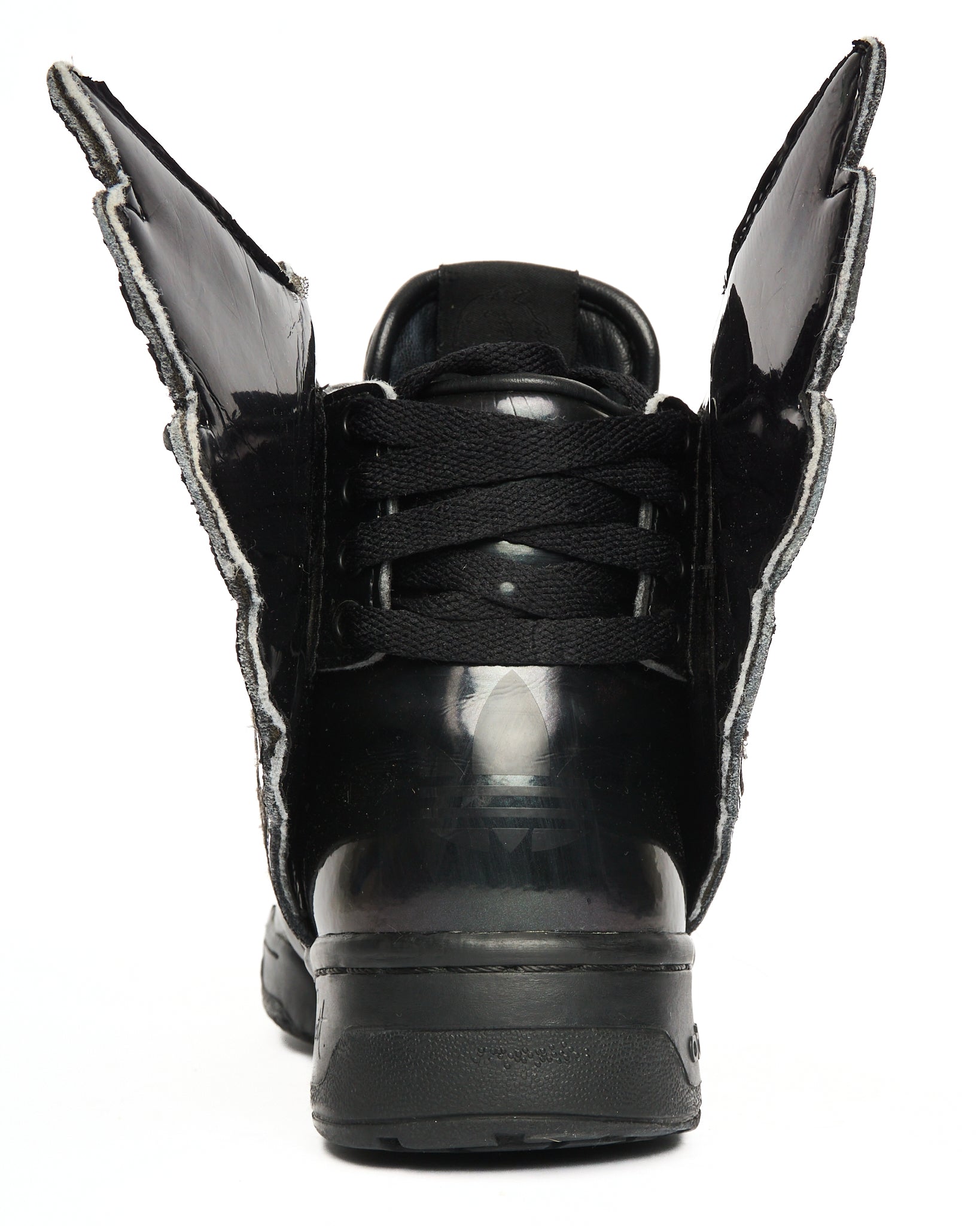 SS13 Jeremy Scott x Adidas Wings 2.0 All Black High-Top Sneakers