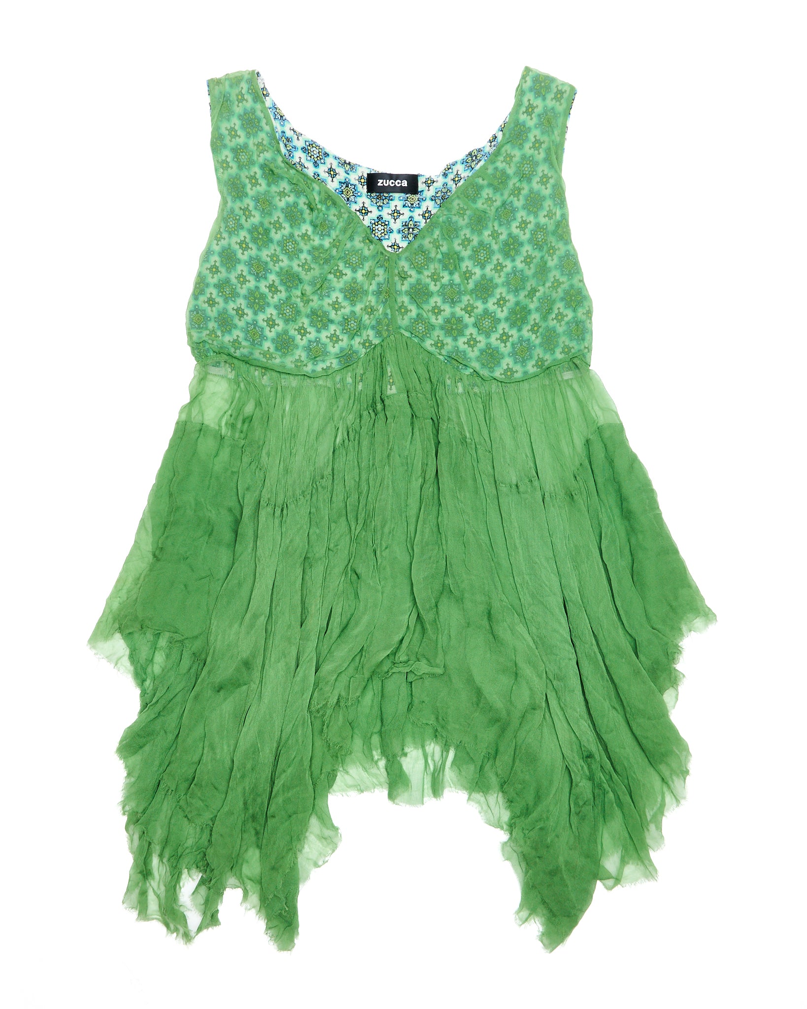 Early 00s Zucca Empire Waist Dress