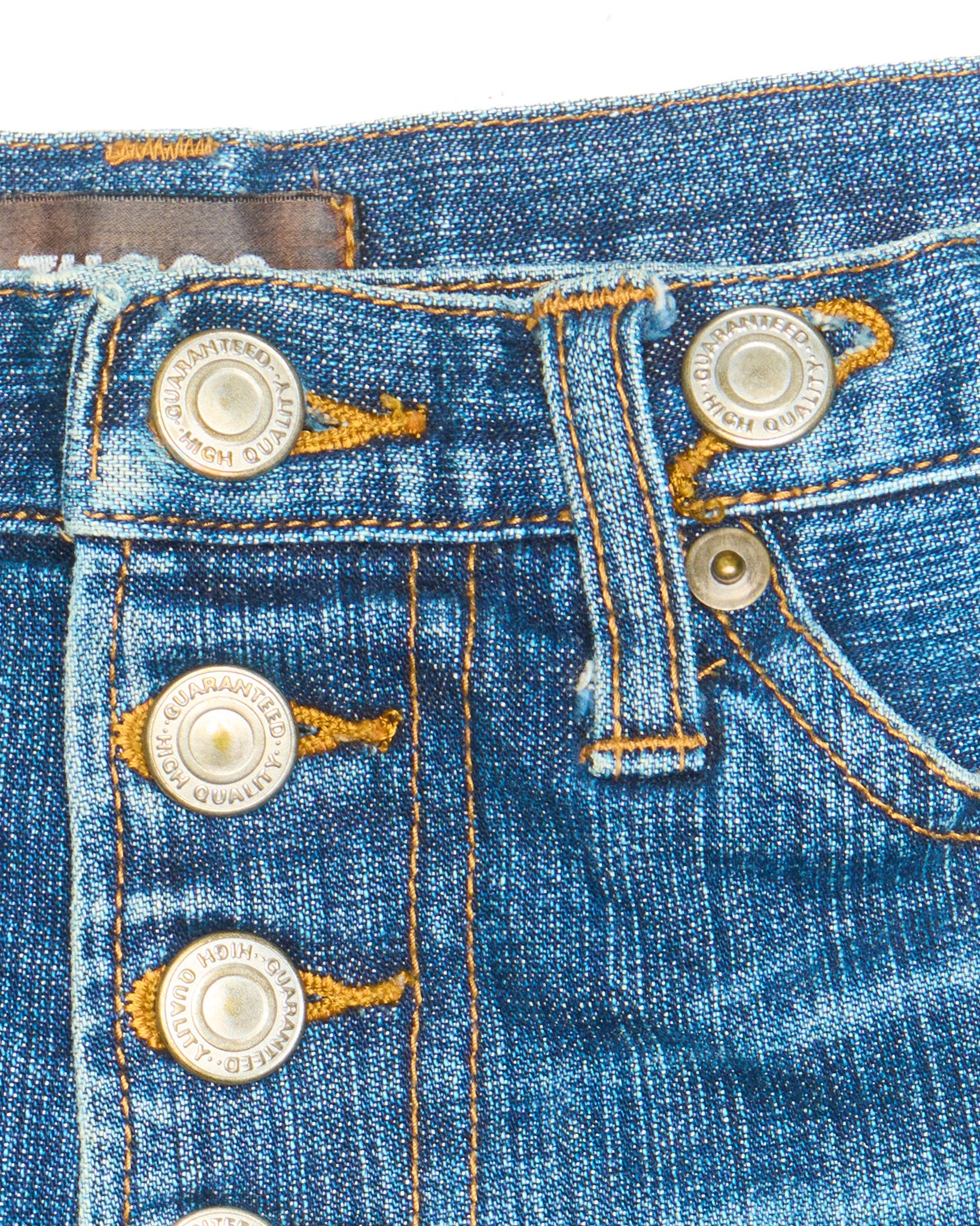 Early 00s Zucca Zip-Detail Denim Shorts
