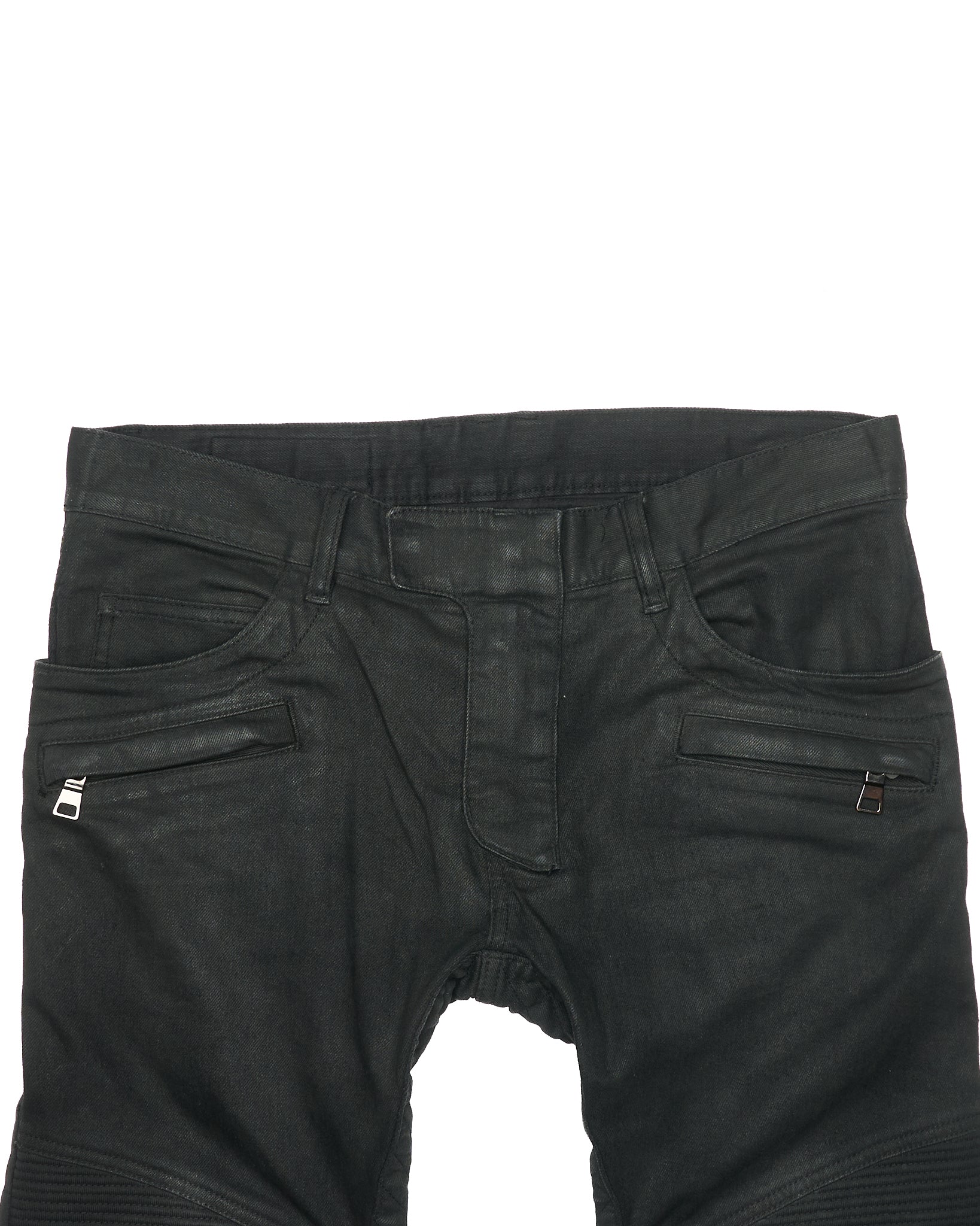 Mid 2010s Balmain Paris Biker Denim