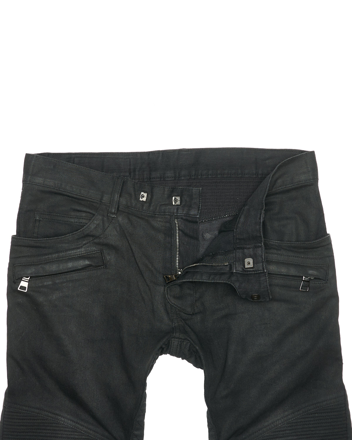 Mid 2010s Balmain Paris Biker Denim