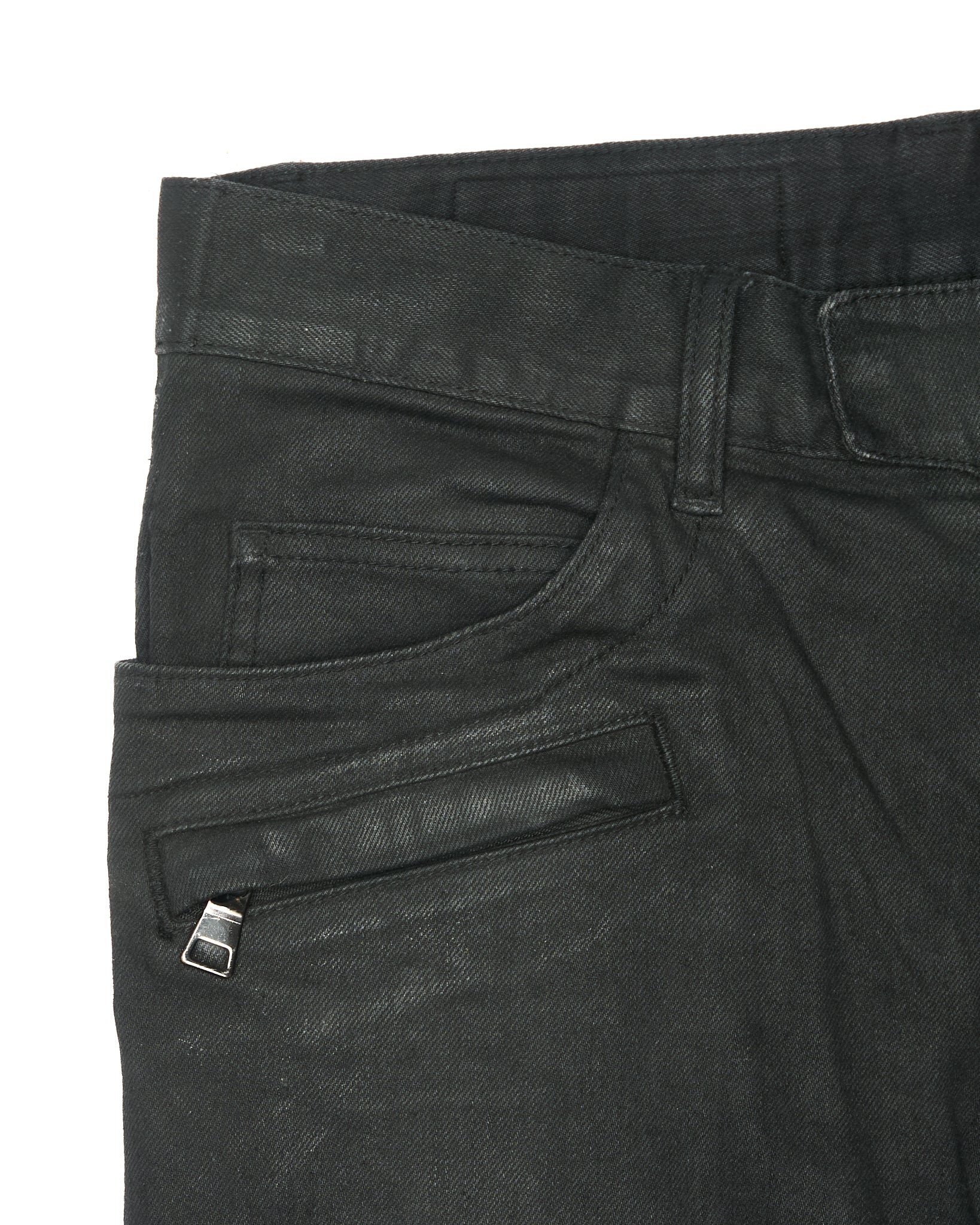 Mid 2010s Balmain Paris Biker Denim