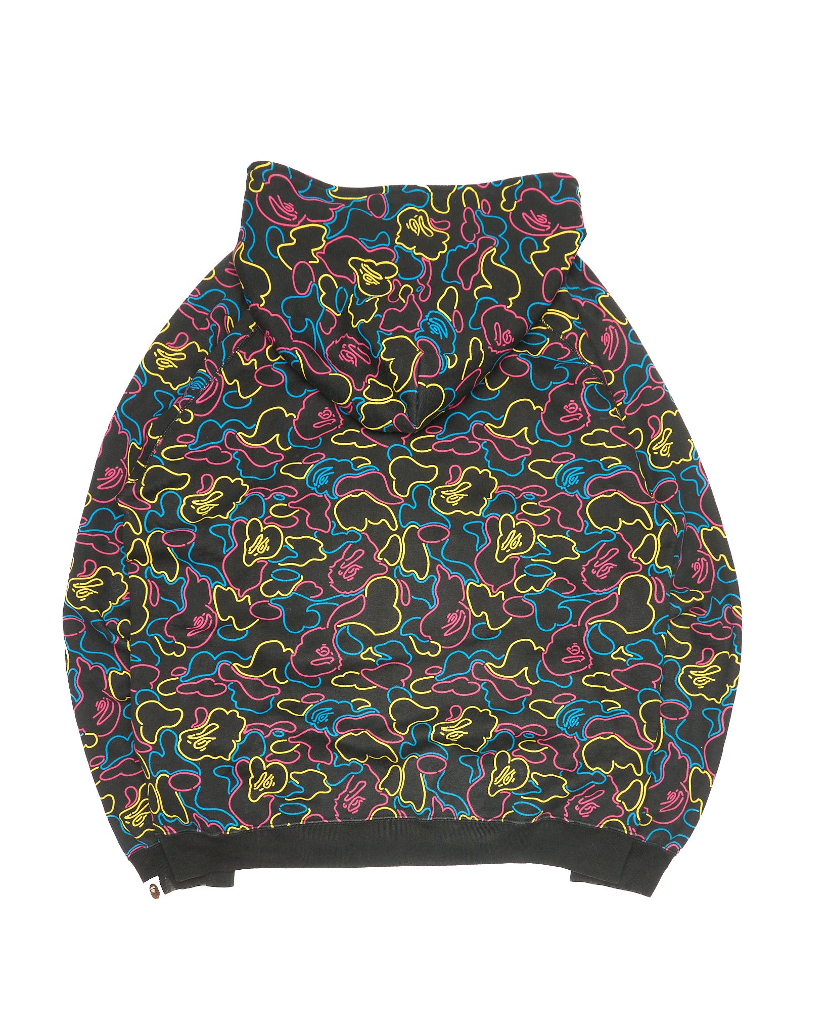 06’ BAPE Black Multi-Colour Neon Camo Full-Zip Hoodie