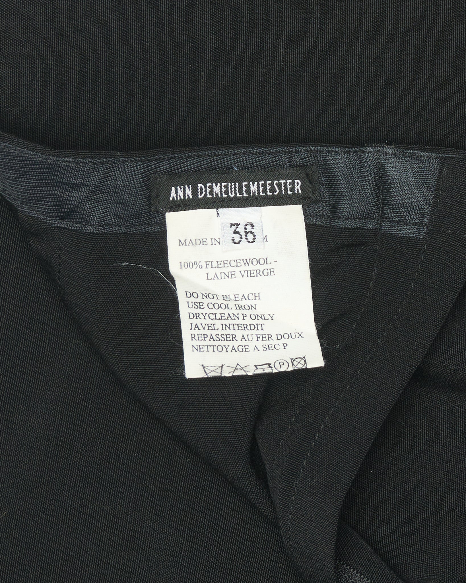 00s Ann Demeulemeester Asymmetrical Hem Skirt