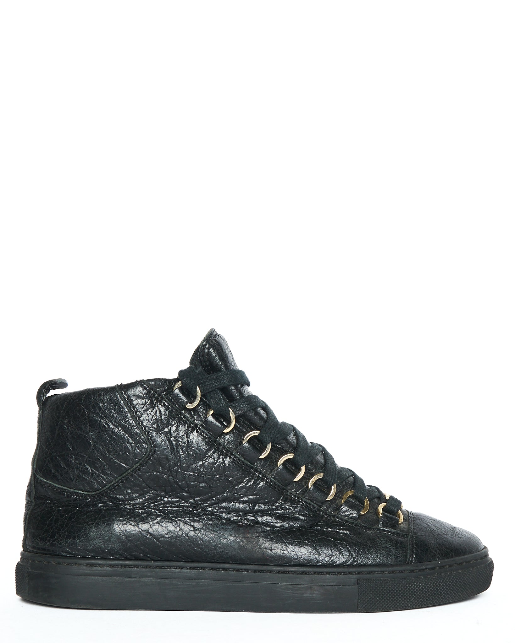 Mid 2010s Balenciaga Black Lambskin Arenas