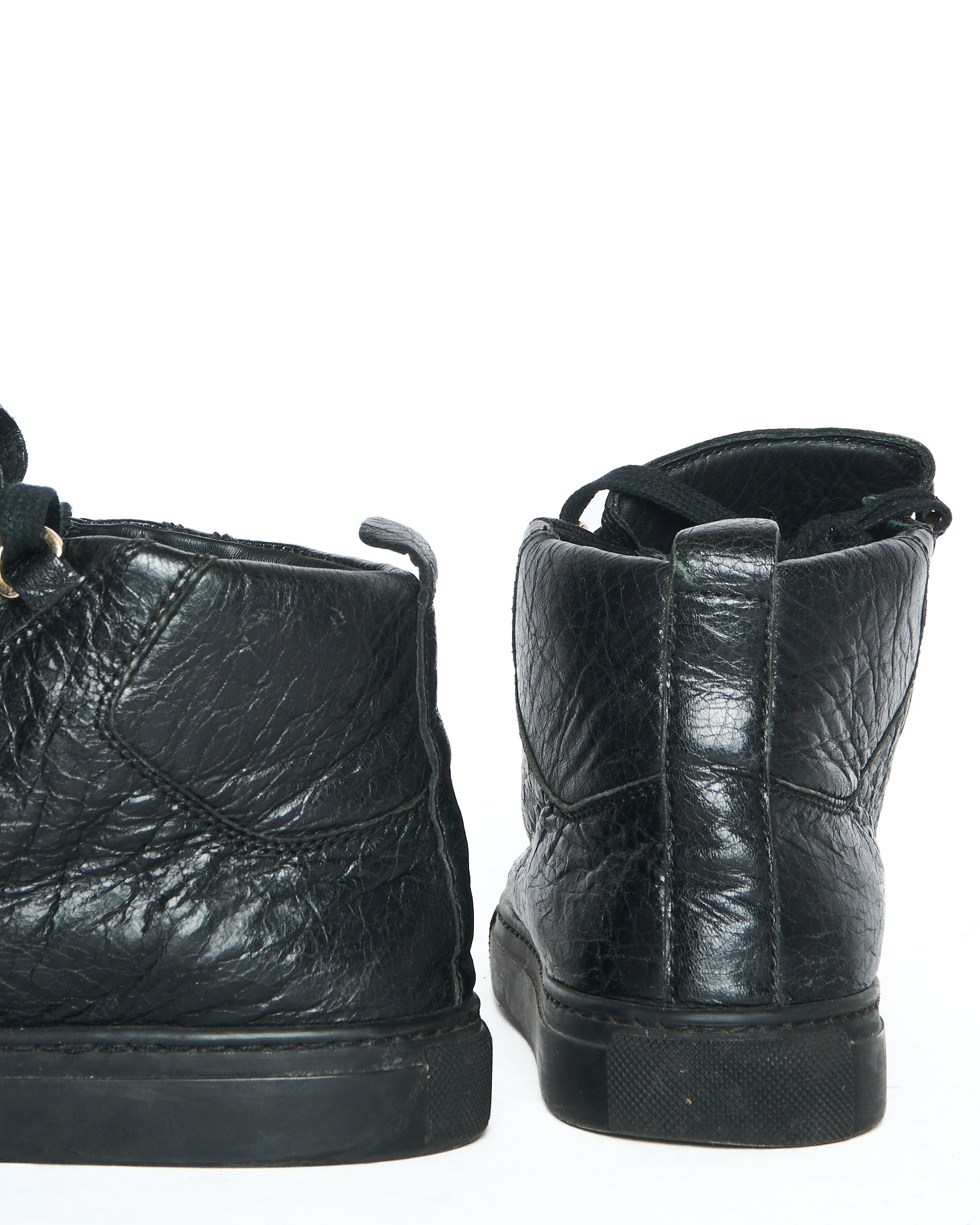 Mid 2010s Balenciaga Black Lambskin Arenas