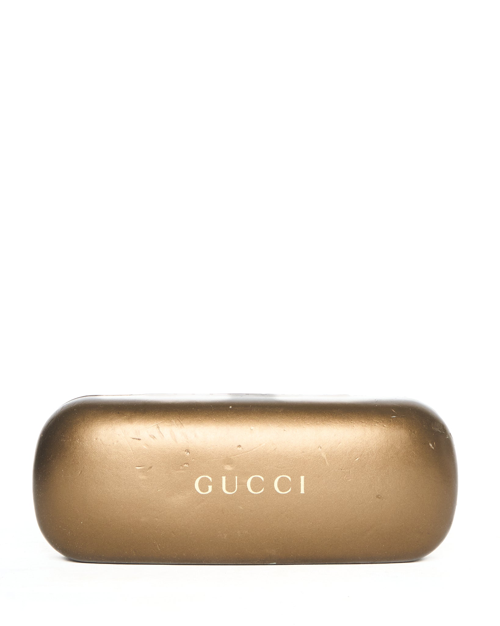 Mid 00s Gucci GG2812 J5G Rectangular Semi-Rimless Eyeglass Frames