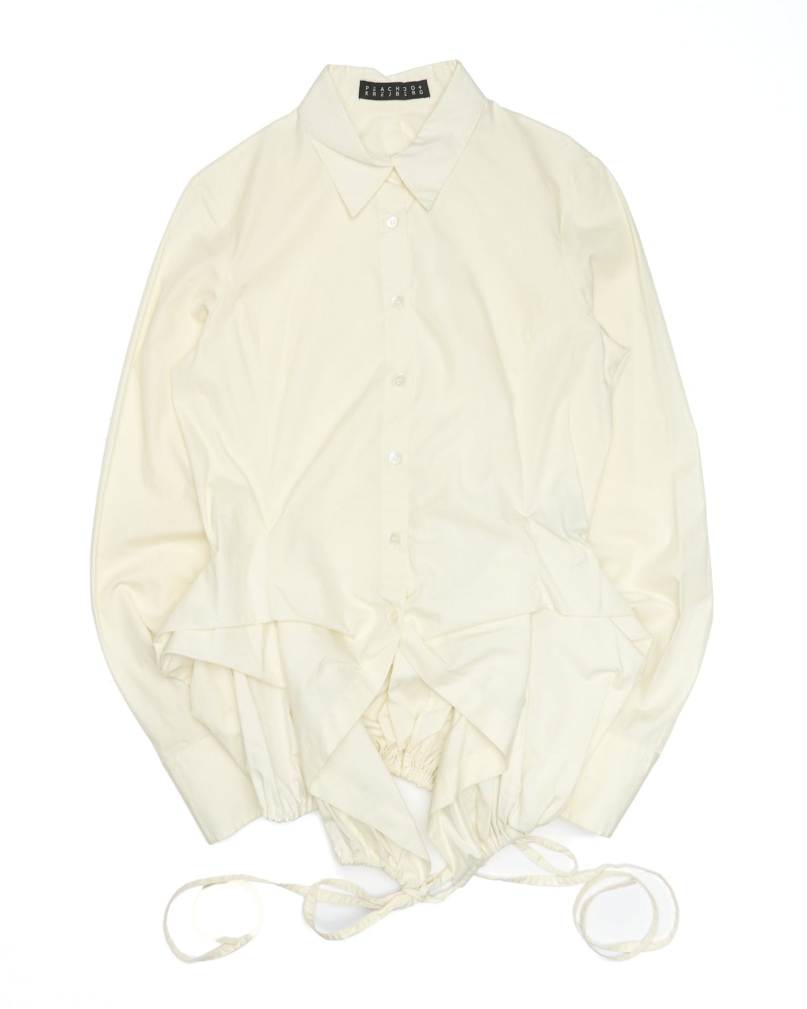 Early 2010s Peachoo + Krejberg Corset Detailing Button Up