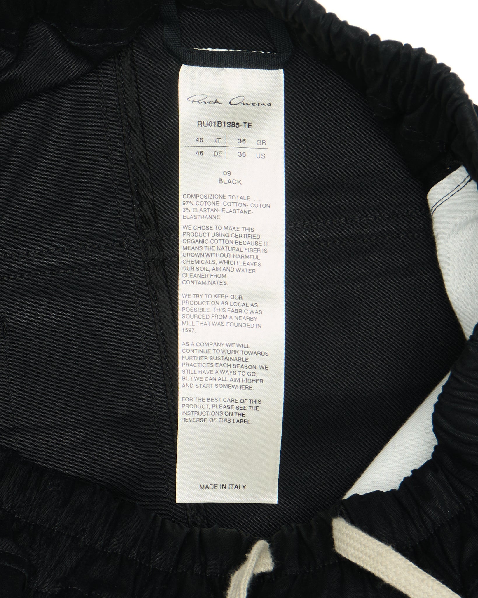 S/S22 Rick Owens “FOGACHINE” Cropped Cargo Pant
