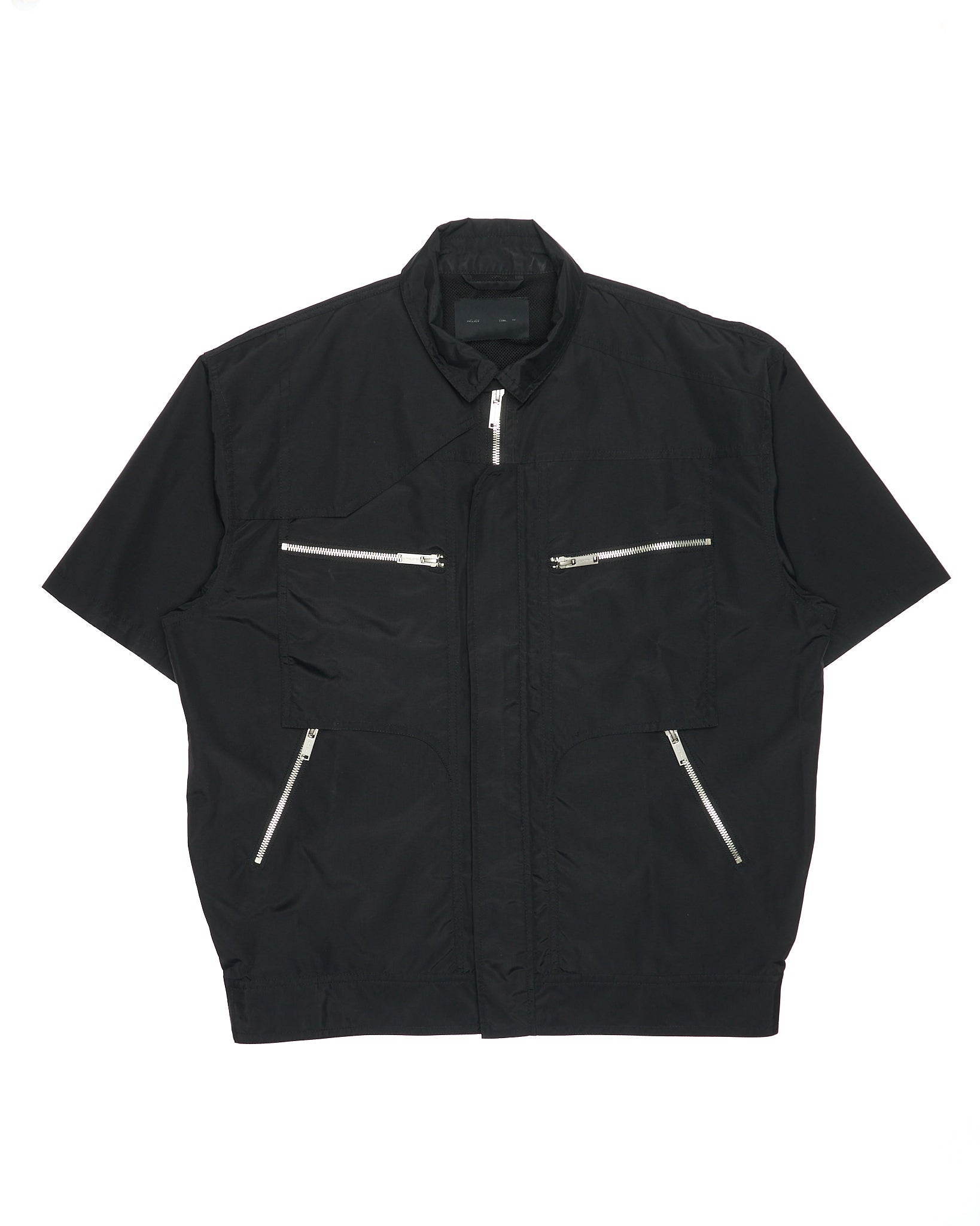 HELIOT EMIL Technical Utility Black Overshirt Jacket
