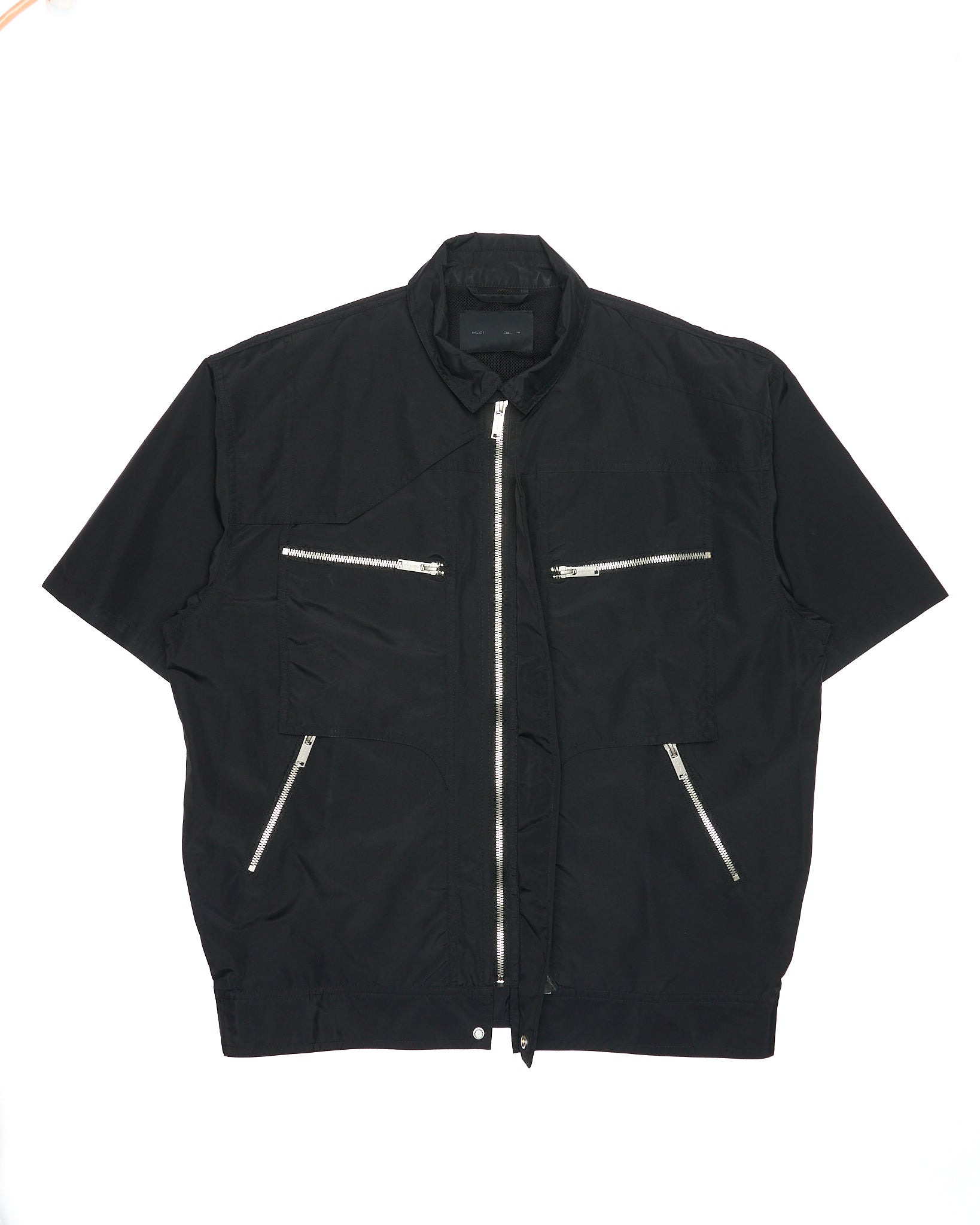 HELIOT EMIL Technical Utility Black Overshirt Jacket