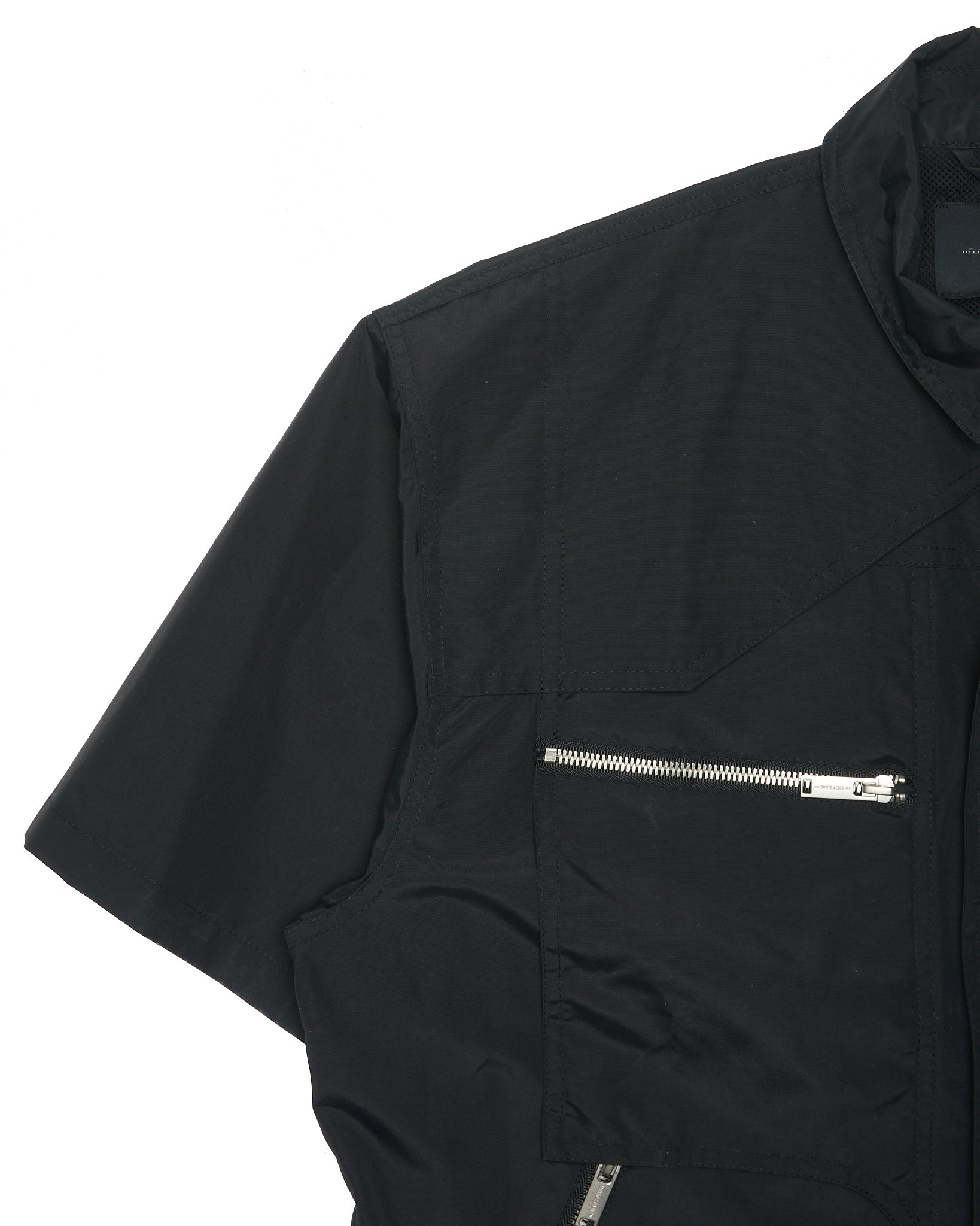 HELIOT EMIL Technical Utility Black Overshirt Jacket