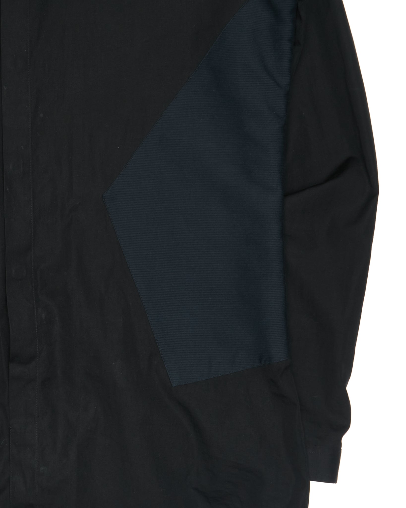 Mid 2010s Givenchy Contrast Panel Slim Fit Dress Shirt Black