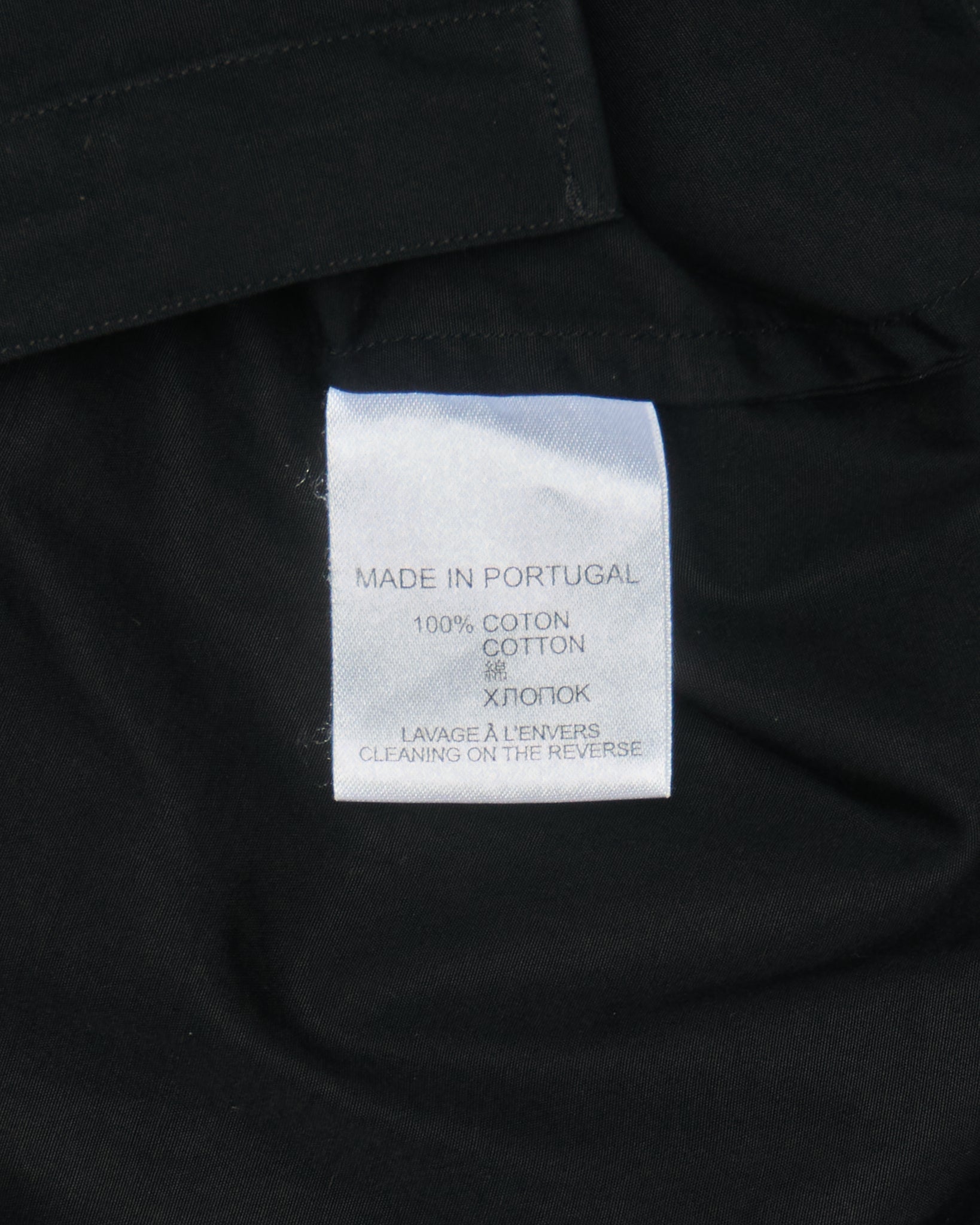 Mid 2010s Givenchy Contrast Panel Slim Fit Dress Shirt Black