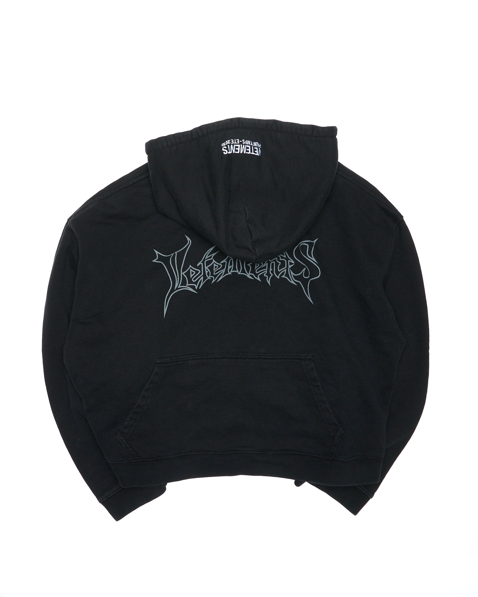 S/S16 VETEMENTS x Champion Cropped Reversible Logo Hoodie