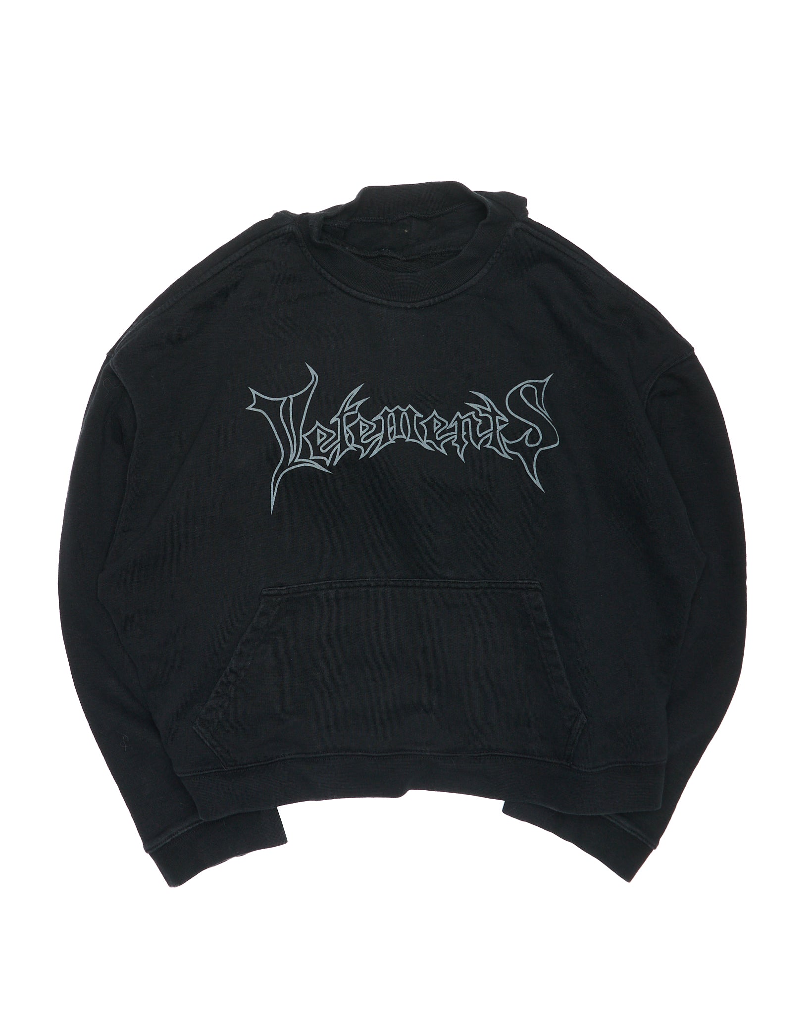 S/S16 VETEMENTS x Champion Cropped Reversible Logo Hoodie