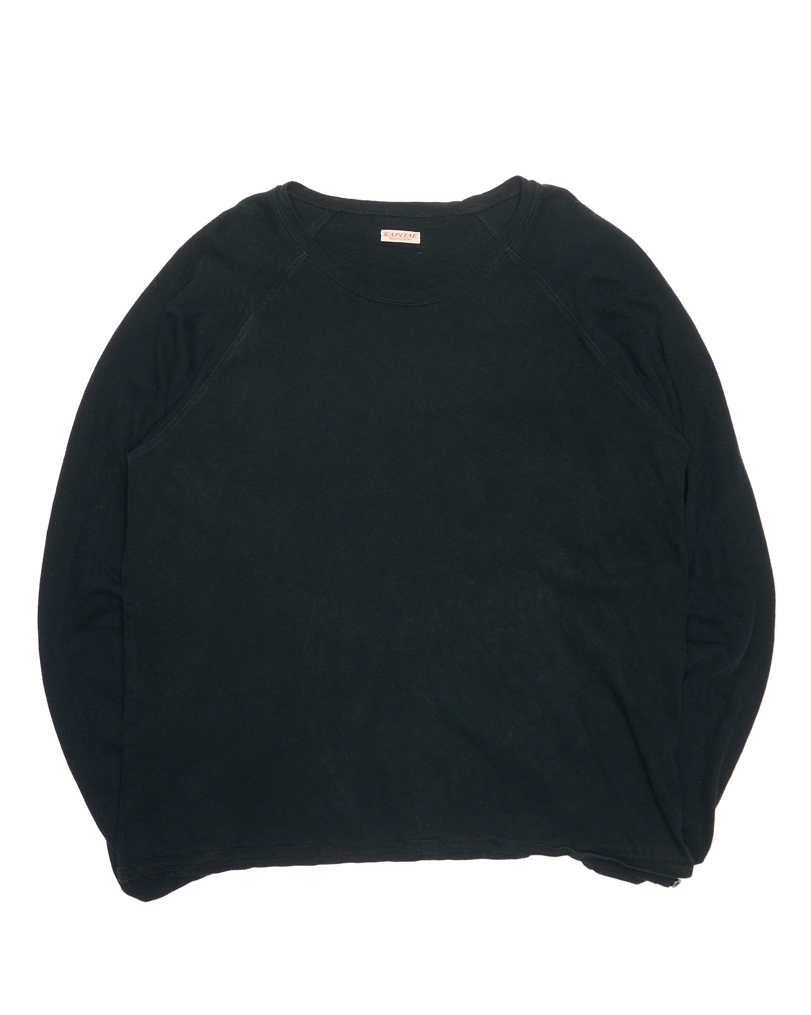 Mid 2010s Kapital Smiley Elbow Patch Long Sleeve T-Shirt