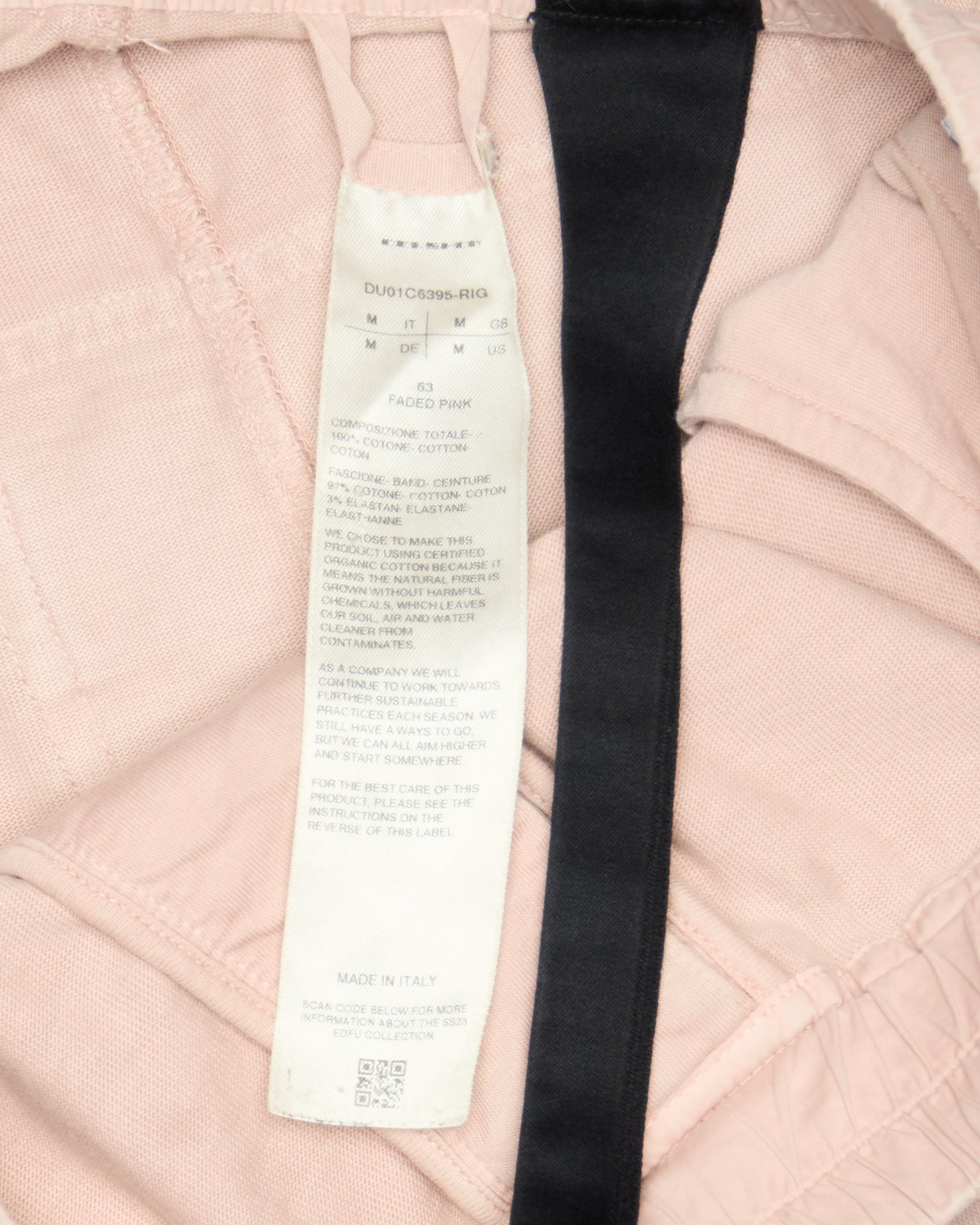 A/W21 Rick Owens DRKSHDW 'GETHSEMANE' Faded Pink Drop Crotch Jogger Pants