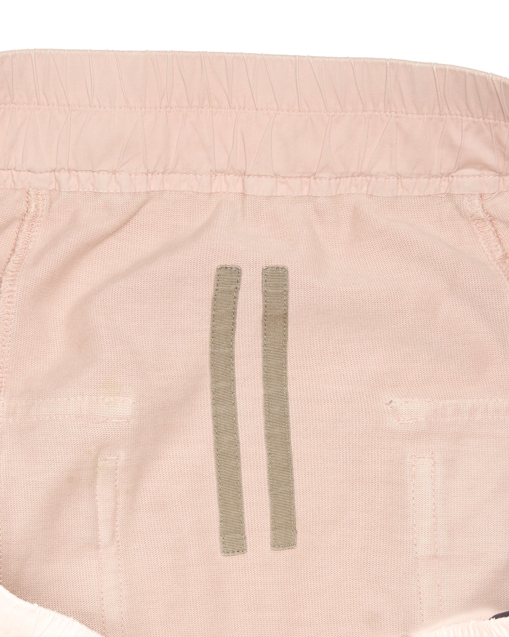 A/W21 Rick Owens DRKSHDW 'GETHSEMANE' Faded Pink Drop Crotch Jogger Pants