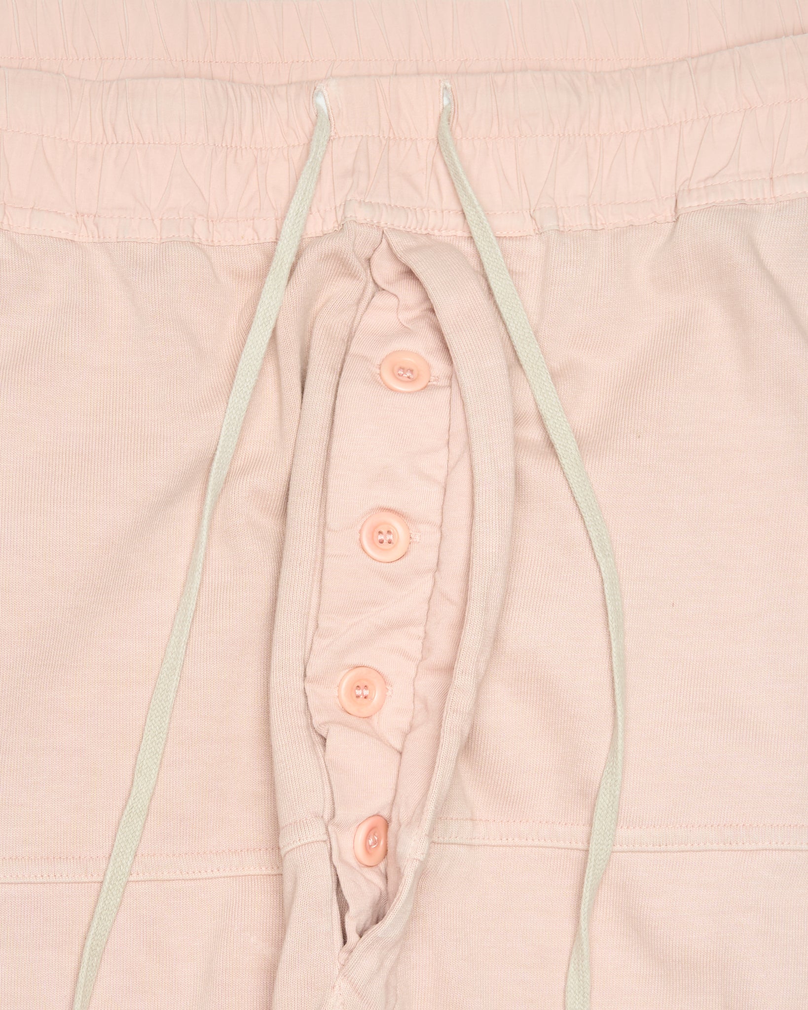 A/W21 Rick Owens DRKSHDW 'GETHSEMANE' Faded Pink Drop Crotch Jogger Pants