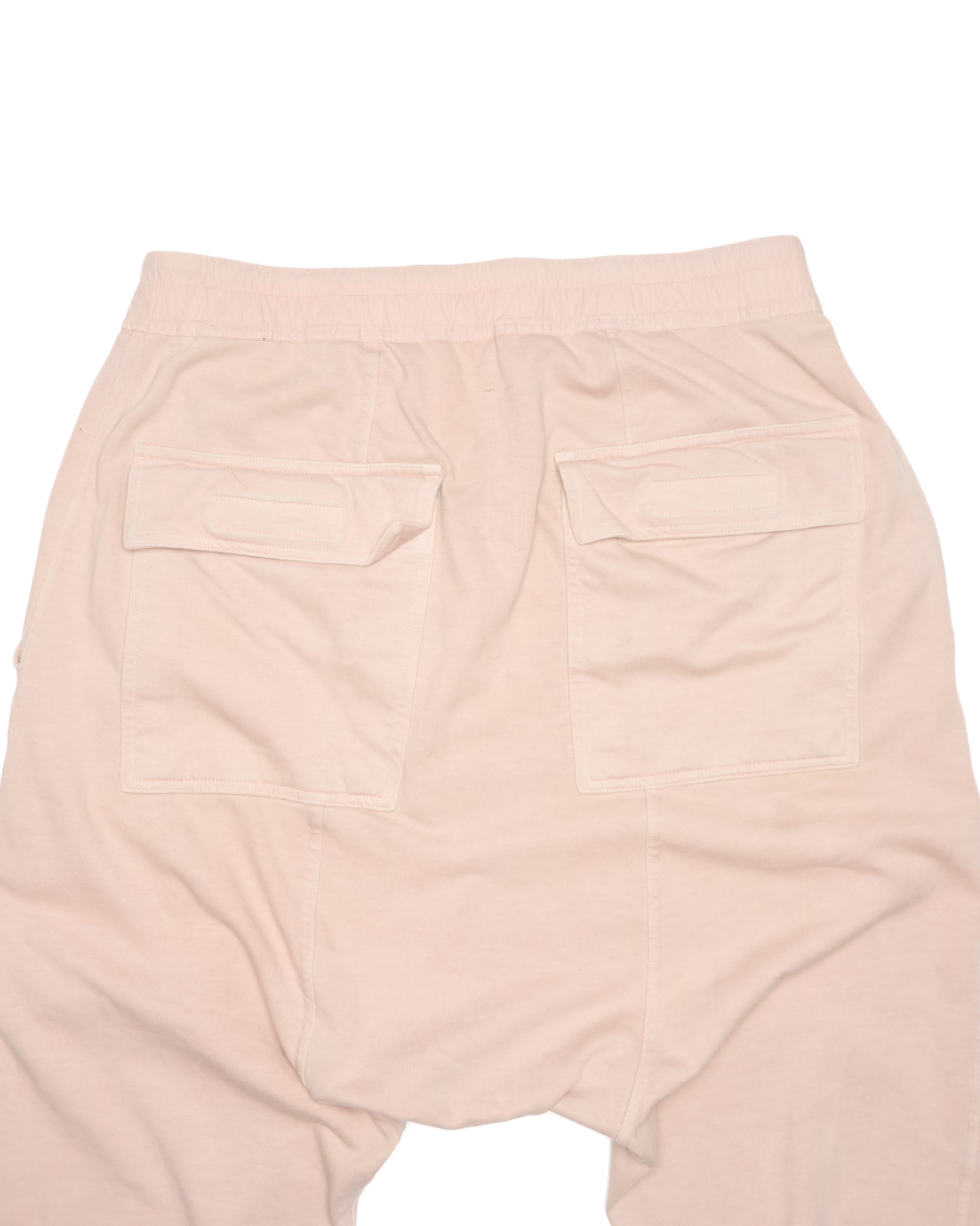 A/W21 Rick Owens DRKSHDW 'GETHSEMANE' Faded Pink Drop Crotch Jogger Pants
