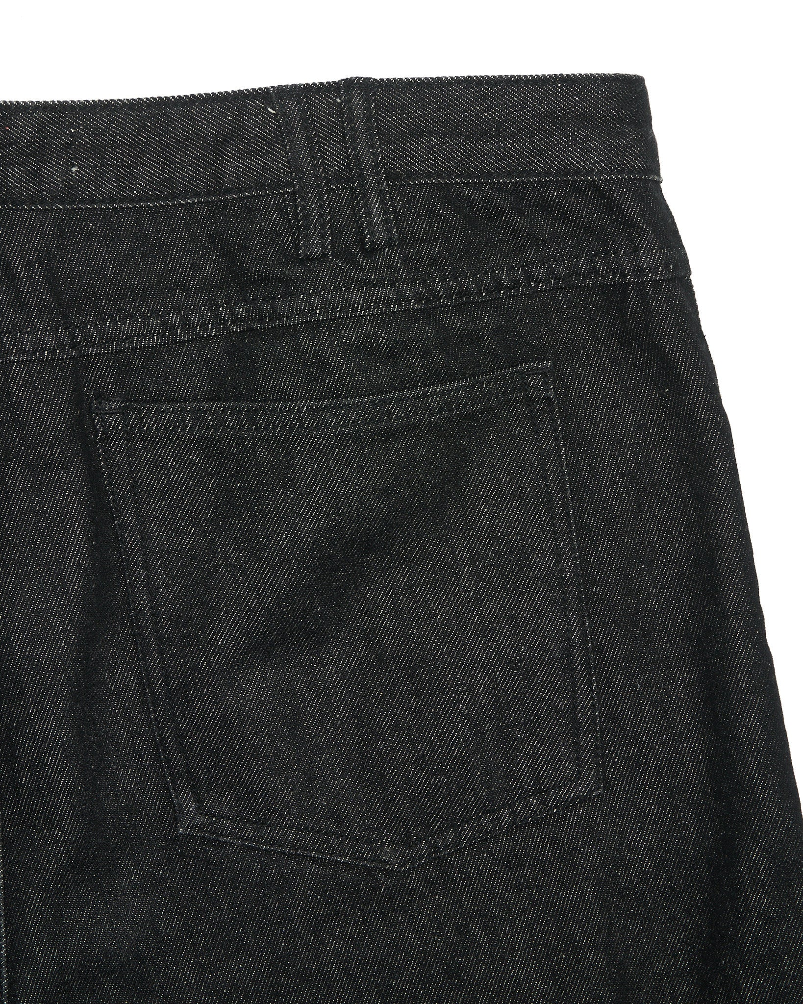 CLEiONER Black Star Appliqué Wide Leg Denim Shorts