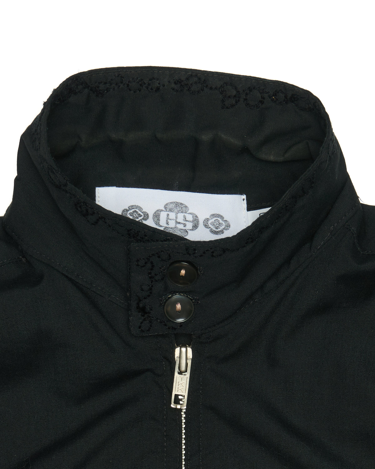 Garment Service x Denim Dealer x Knock Twice™ All Black Crest Jacket