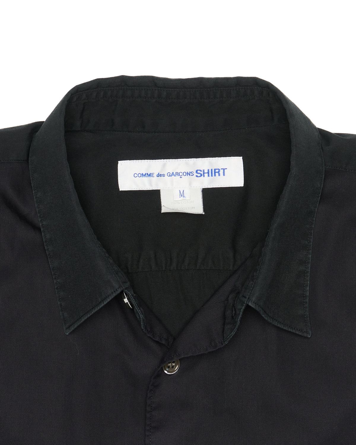 S/S16 COMME des GARÇONS SHIRT Contrast Dual-Toned Button-Up Shirt
