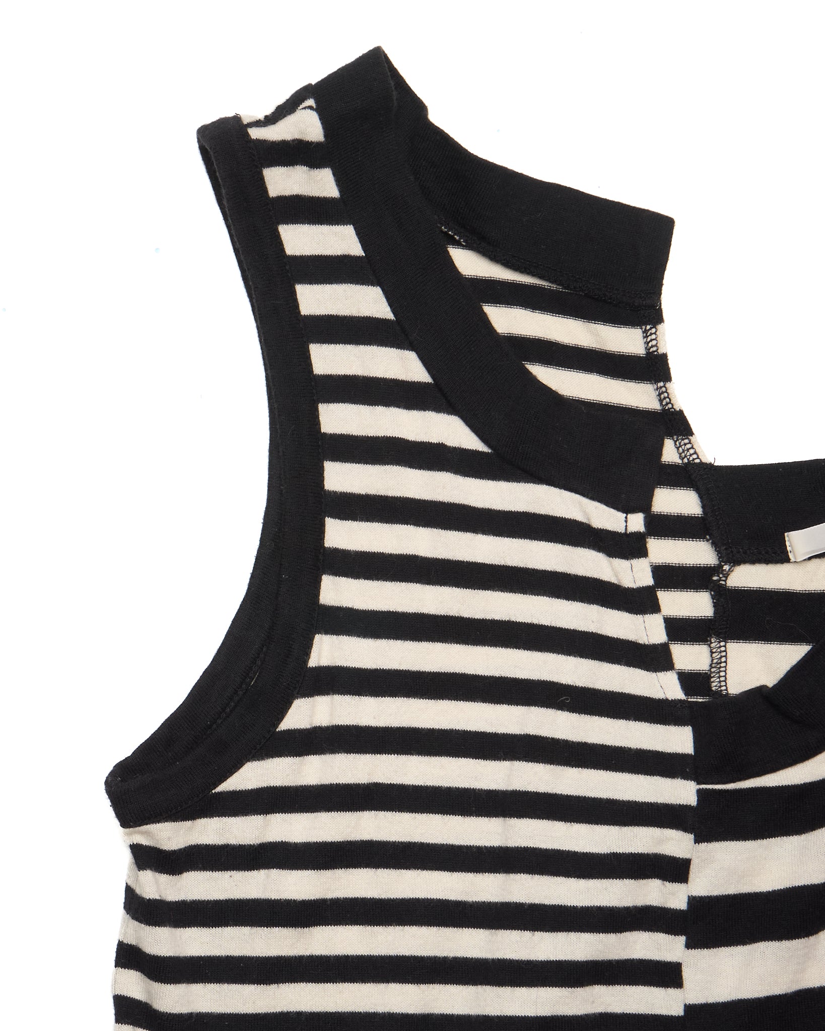 LIMI feu Asymmetric Deconstructed Striped Tank Top