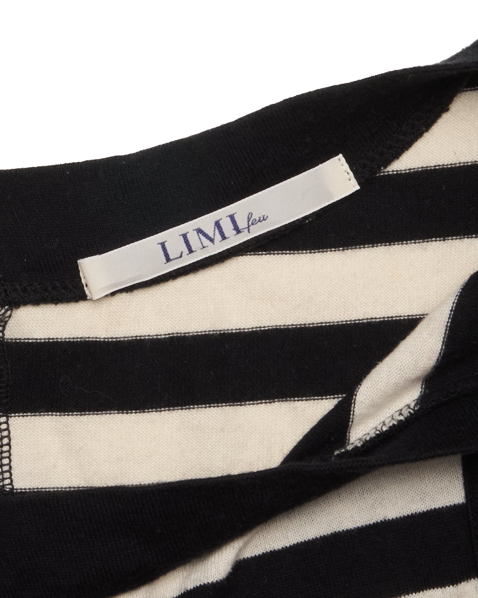 LIMI feu Asymmetric Deconstructed Striped Tank Top