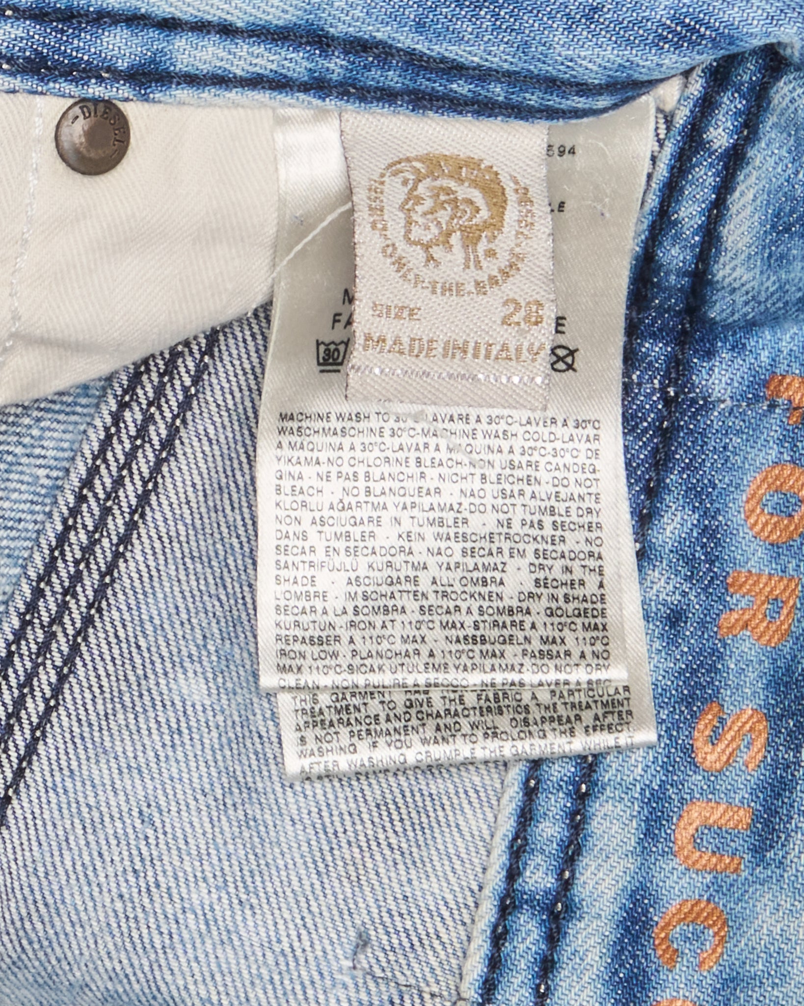 Late 00s Diesel Krooley Slim-Carrot-Fit Vintage Indigo Wash Denim