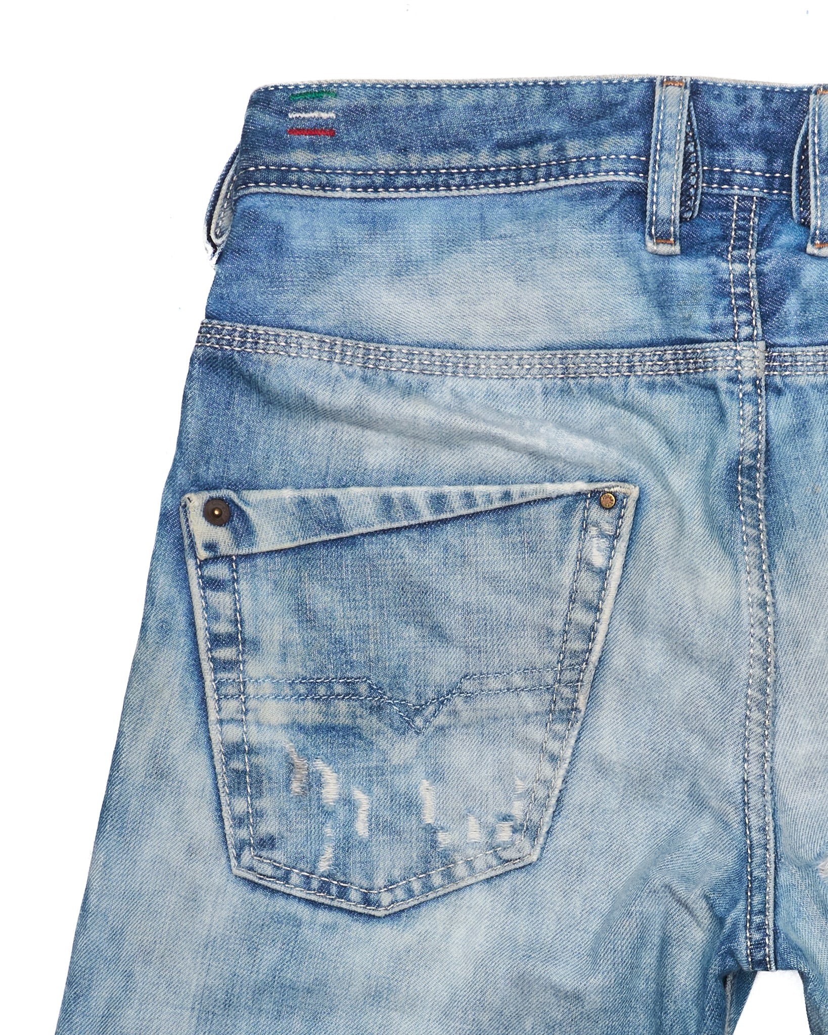 Late 00s Diesel Krooley Slim-Carrot-Fit Vintage Indigo Wash Denim