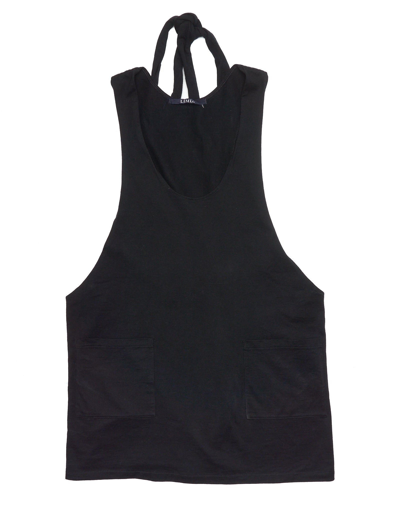 Late 00s LIMI feu Layered Halter Scoop Neck Sleeveless Tunic