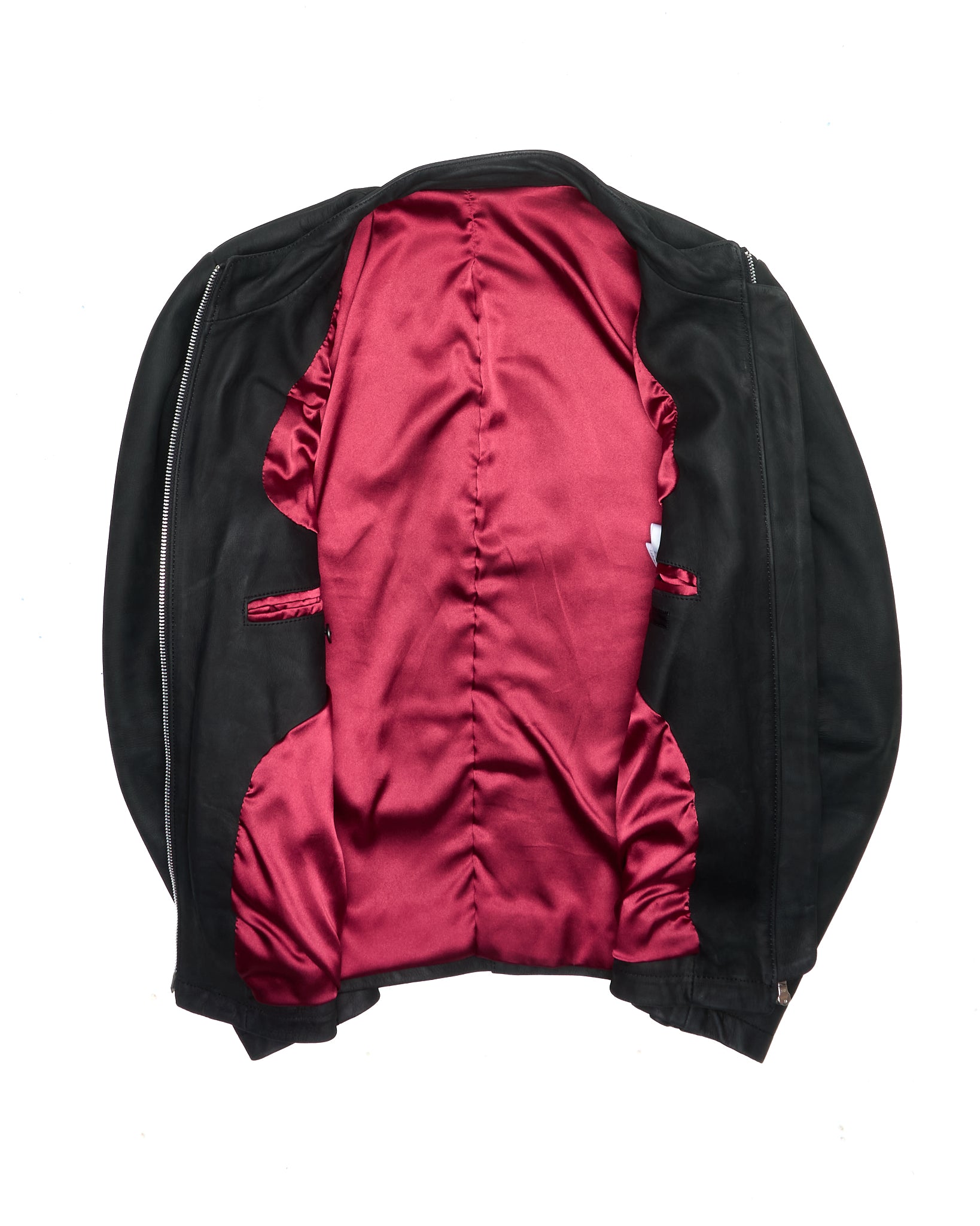 Late 00s NO ID. Buffalo Leather Moto Jacket