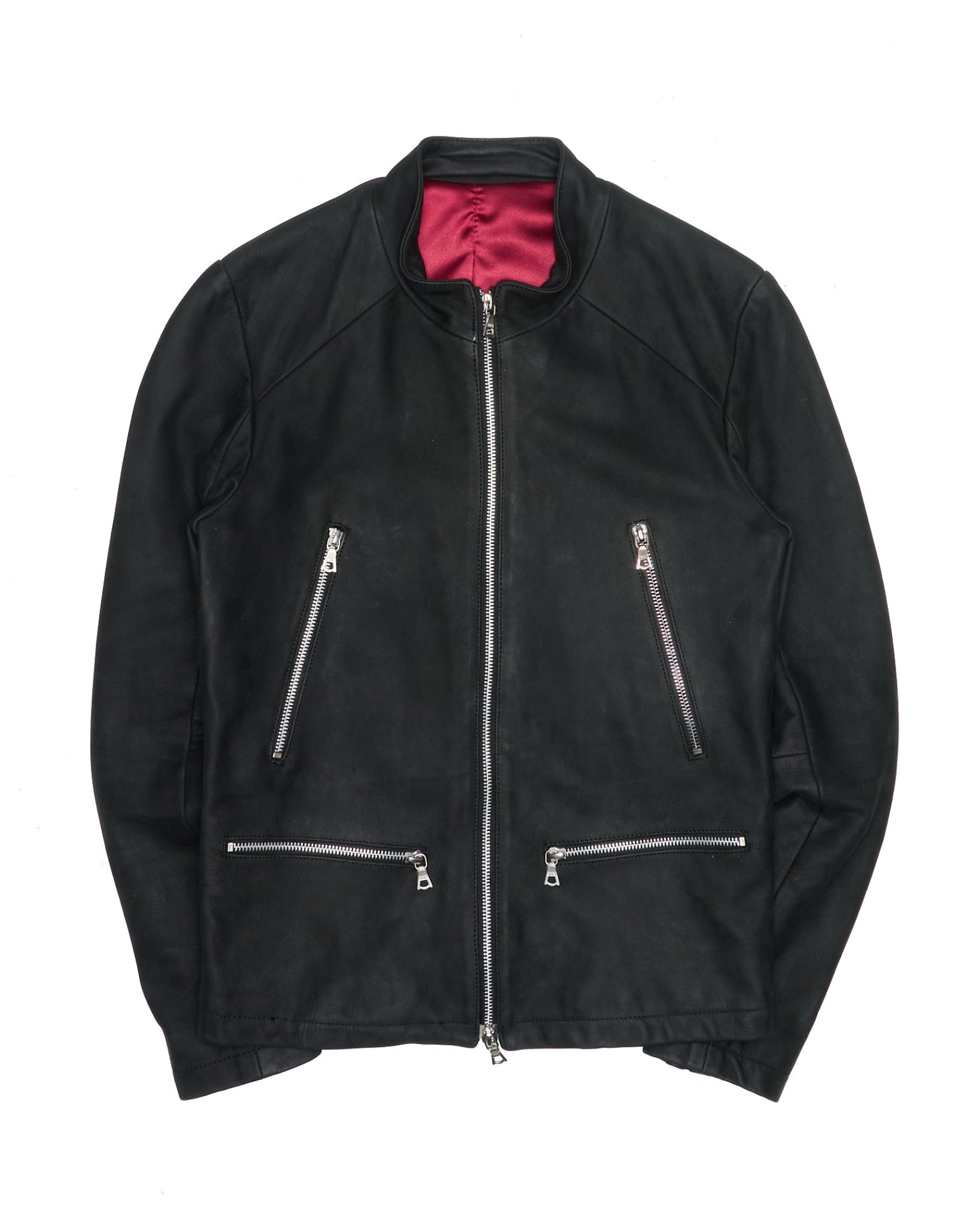 Late 00s NO ID. Buffalo Leather Moto Jacket