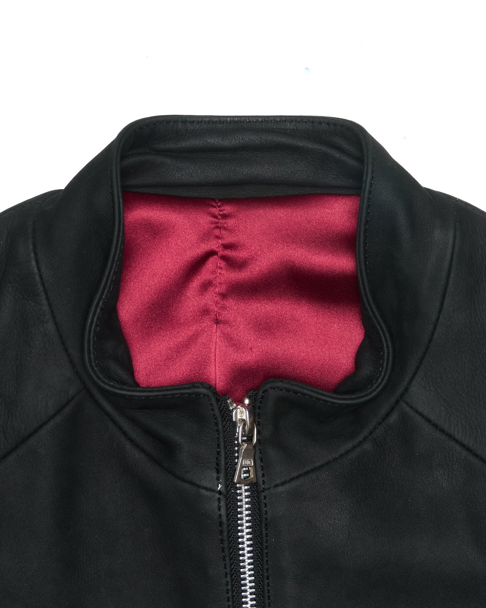 Late 00s NO ID. Buffalo Leather Moto Jacket