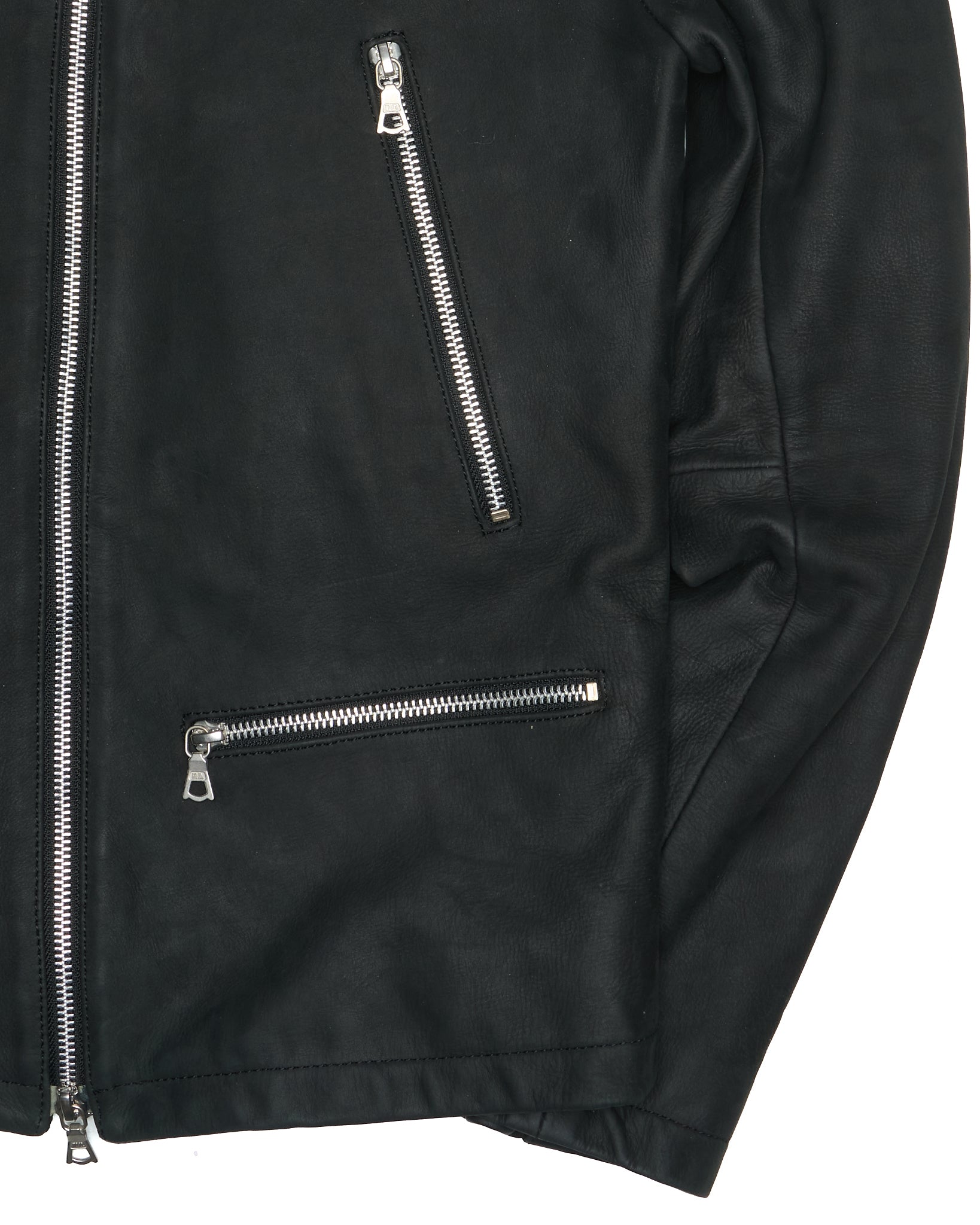 Late 00s NO ID. Buffalo Leather Moto Jacket
