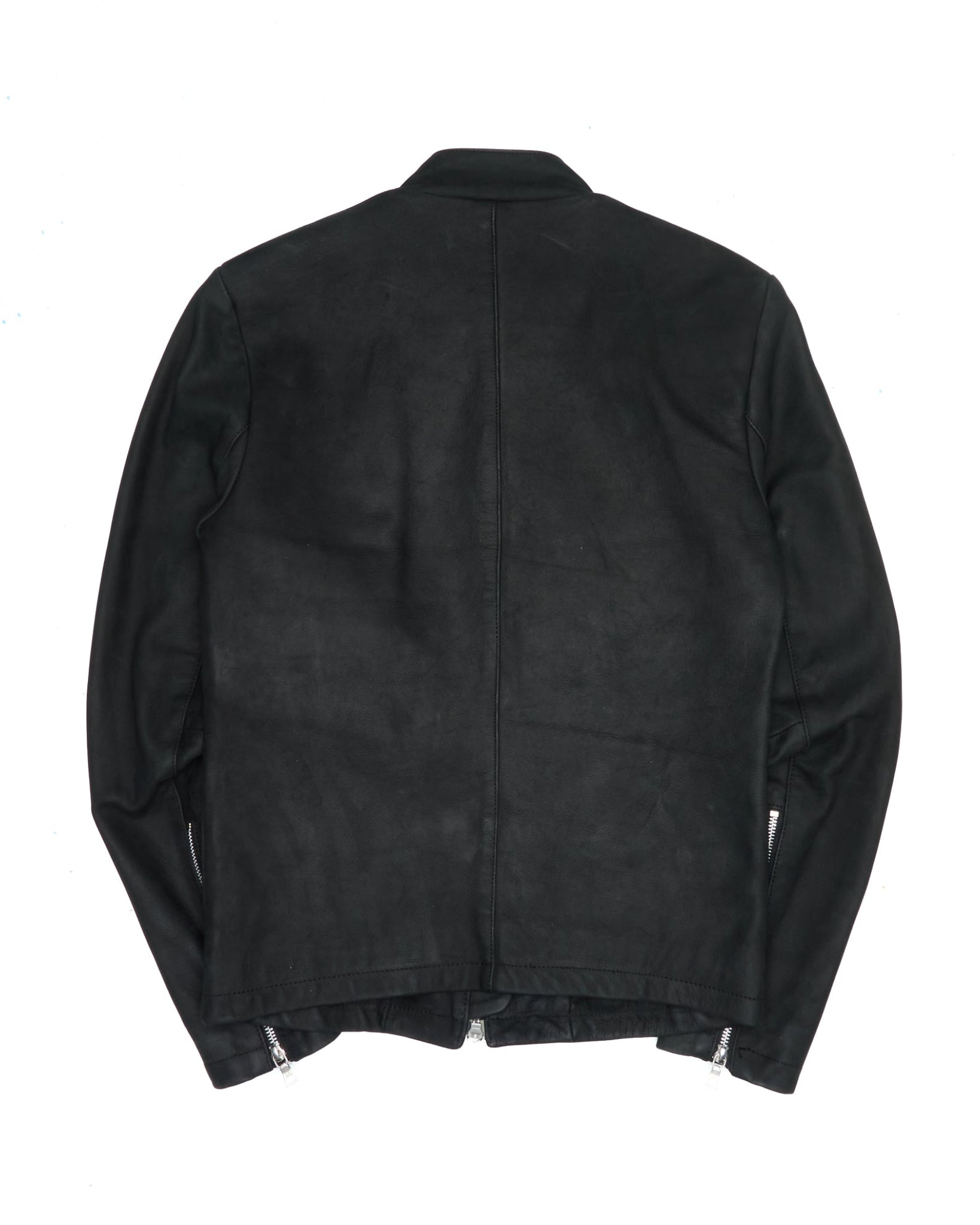Late 00s NO ID. Buffalo Leather Moto Jacket
