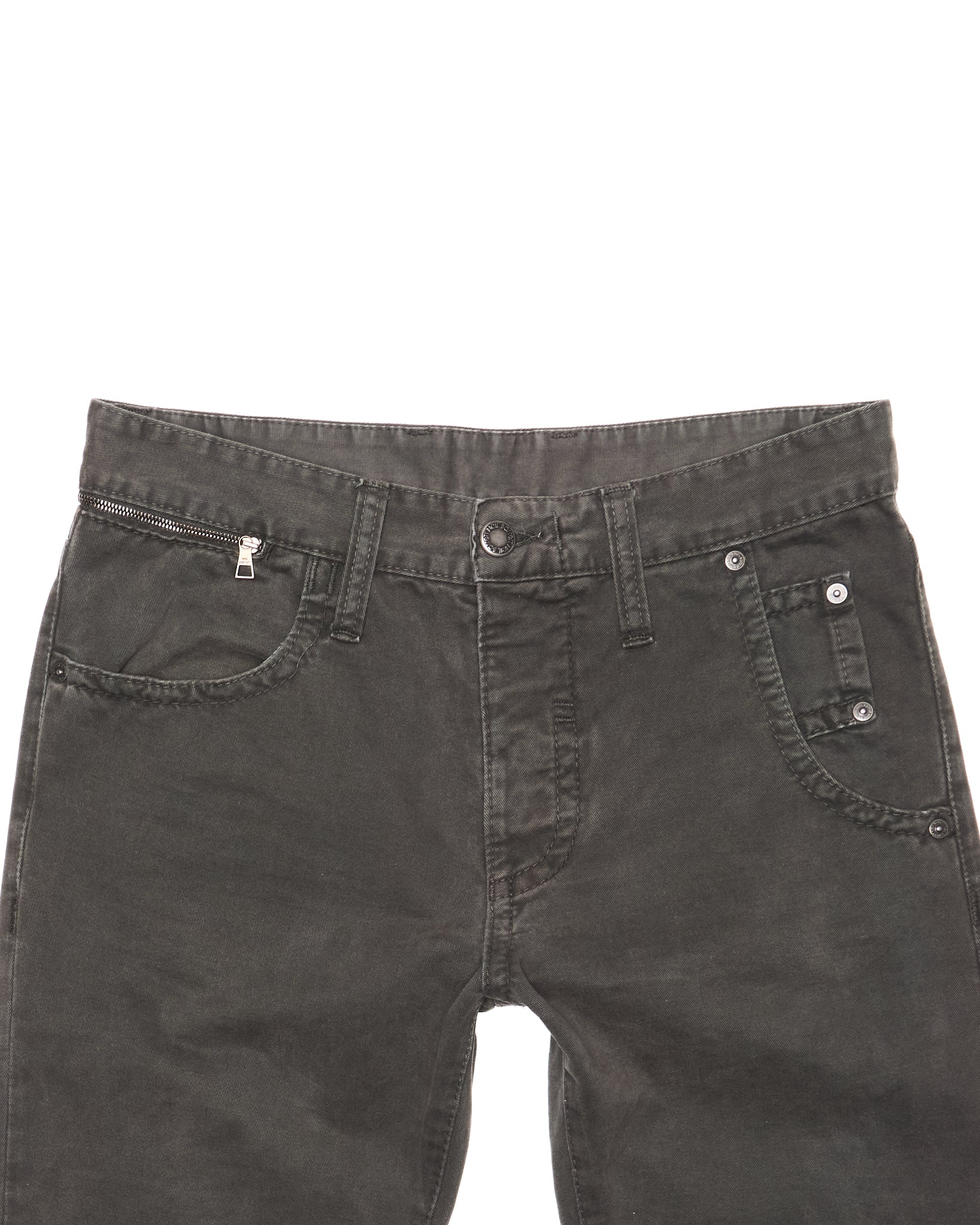 Late 00s Neil Barrett Asymmetrical Zip-Pocket Twill Trousers