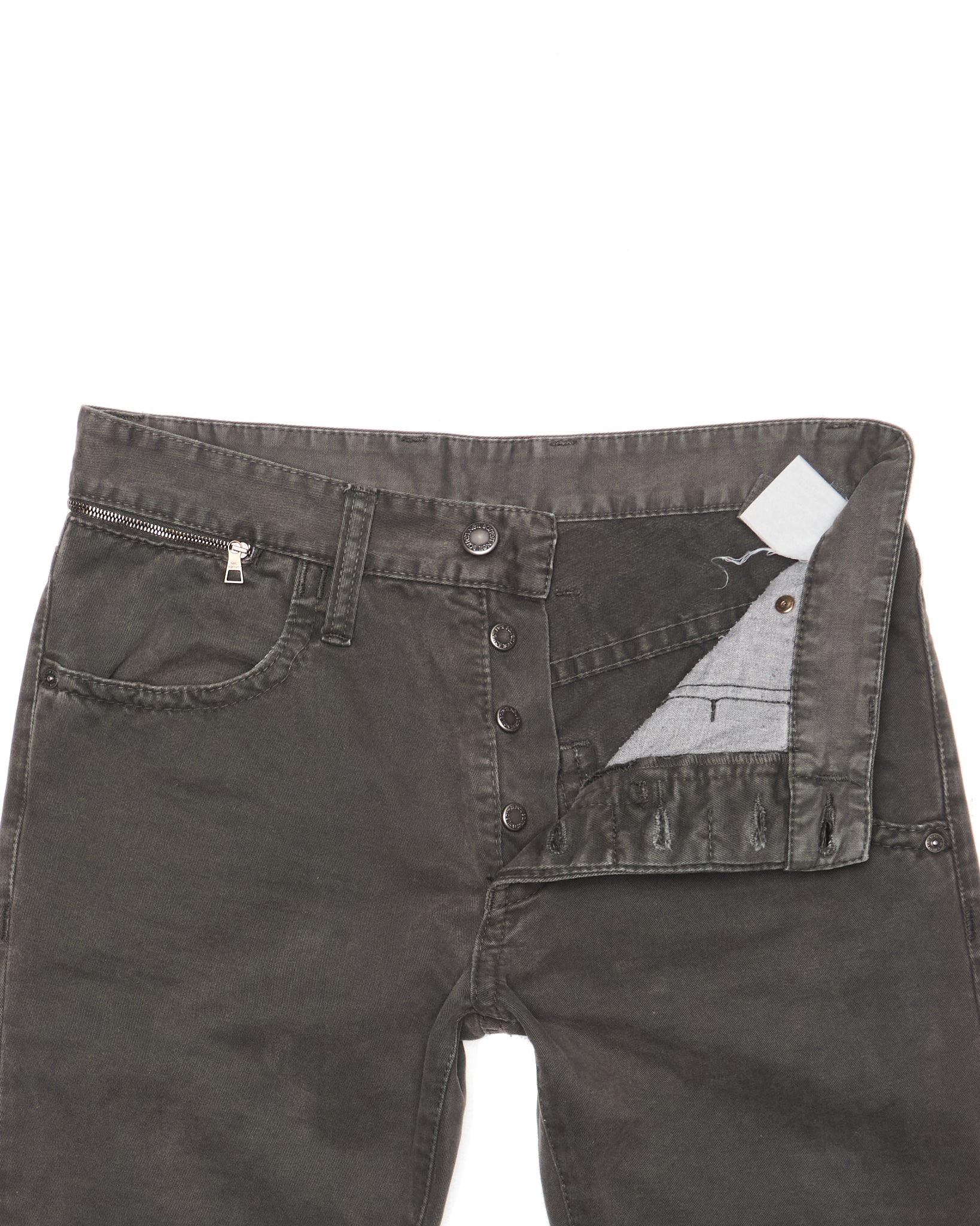Late 00s Neil Barrett Asymmetrical Zip-Pocket Twill Trousers
